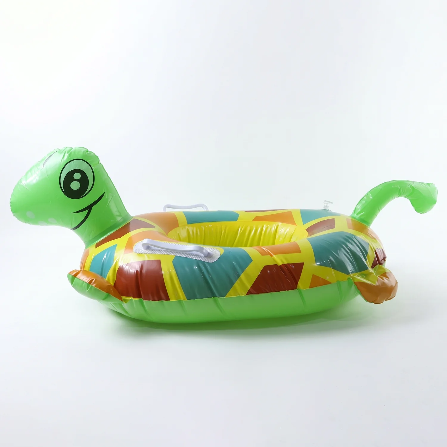 Kids Inflatable Turtle Swim Ring Pool Float with Handle Grip – 1 Pc - Image 4
