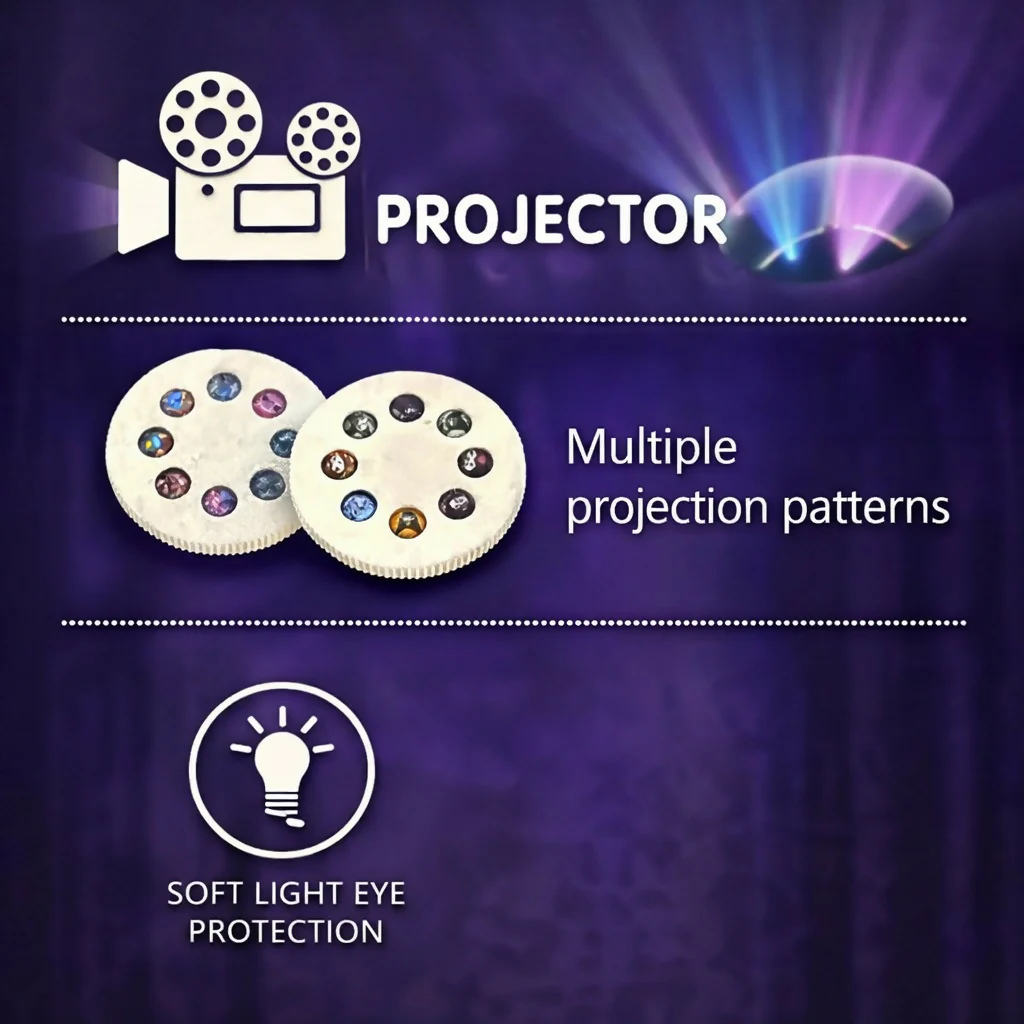 Kids Mini Camera Projector Lamp with Study Light & Slide Projection - Image 4