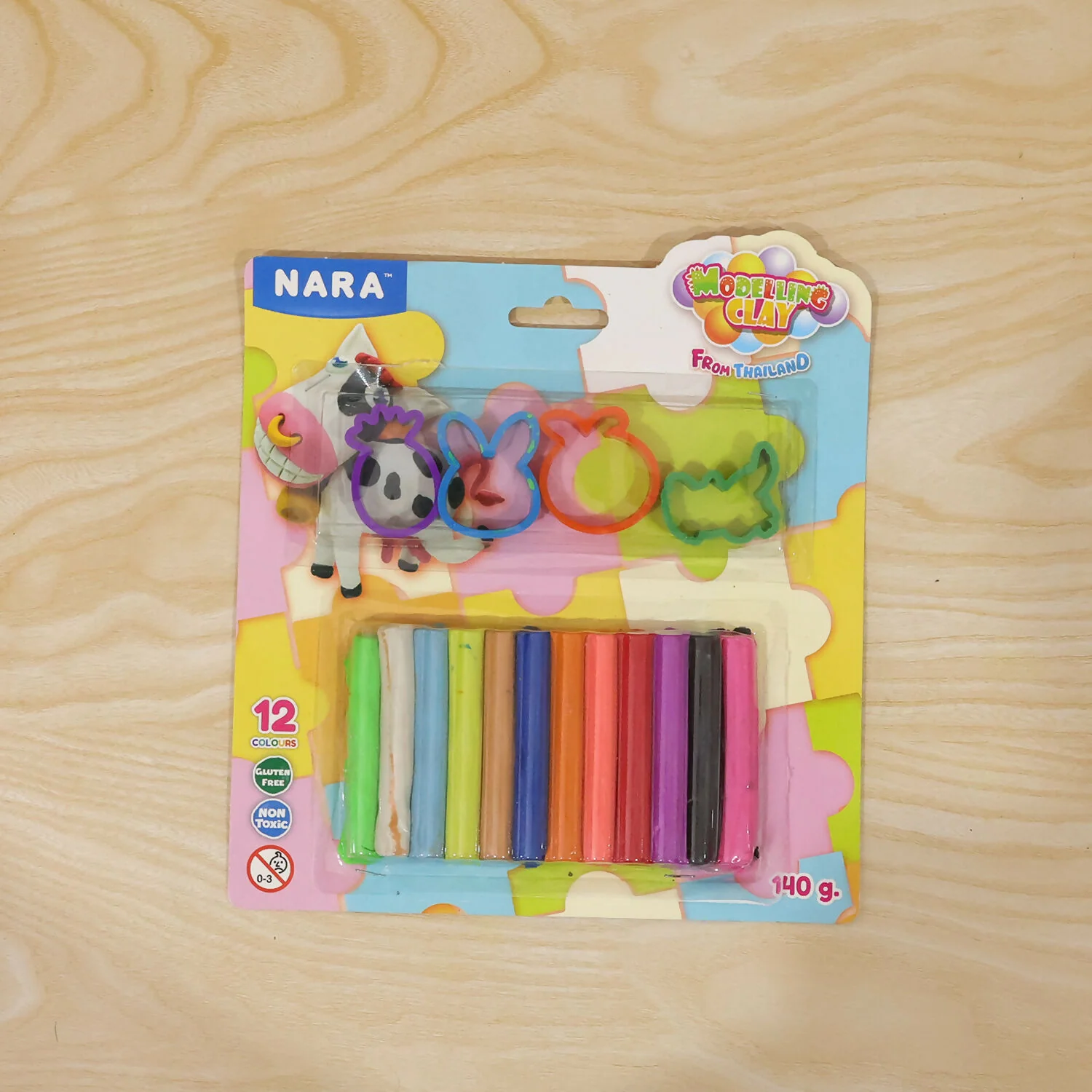 Kids Modelling Clay Set with 12 Colors & Shape Cutters Creative Learning Activity Toy Kit - Image 7