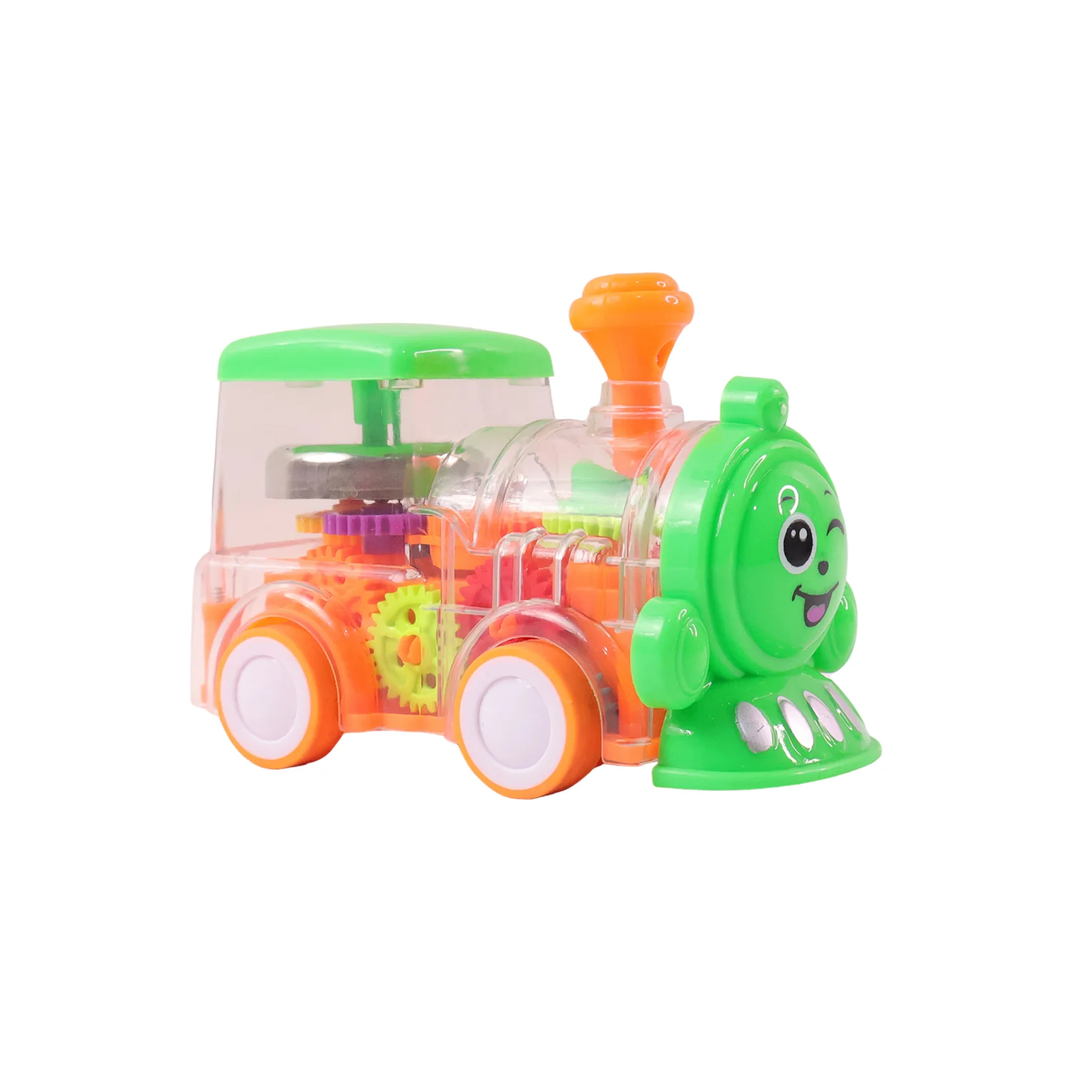 Kids Musical Light-Up Transparent Train Toy (1 Pc) - Image 4