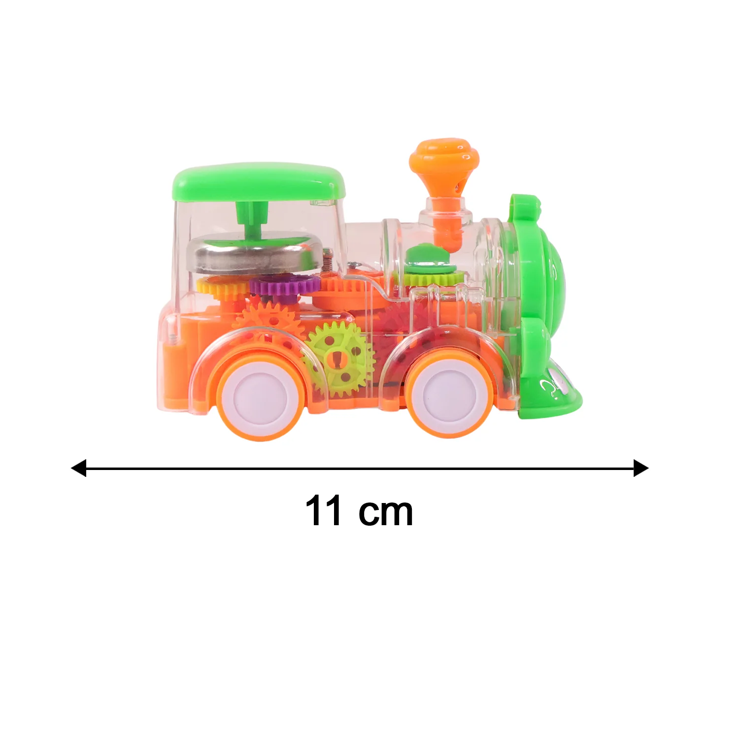 Kids Musical Light-Up Transparent Train Toy (1 Pc) - Image 6