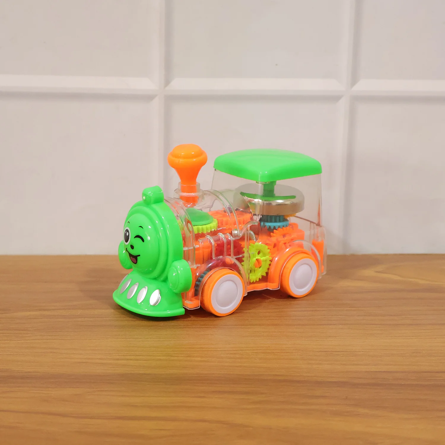 Kids Musical Light-Up Transparent Train Toy (1 Pc) - Image 8
