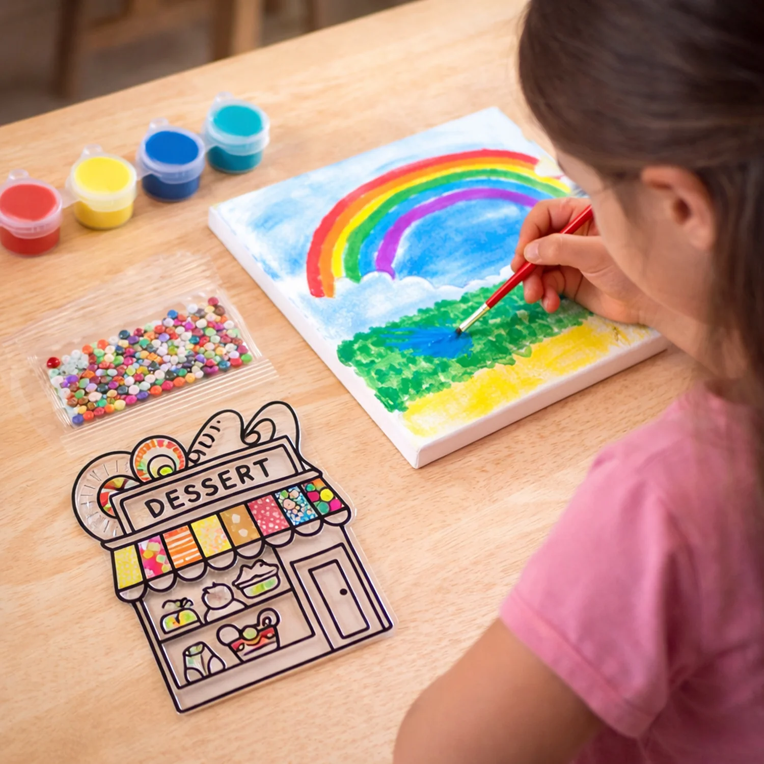 Kids Paint Coloring & Craft Activity Set with Beads (Mix Design, 1 Set) - Image 6