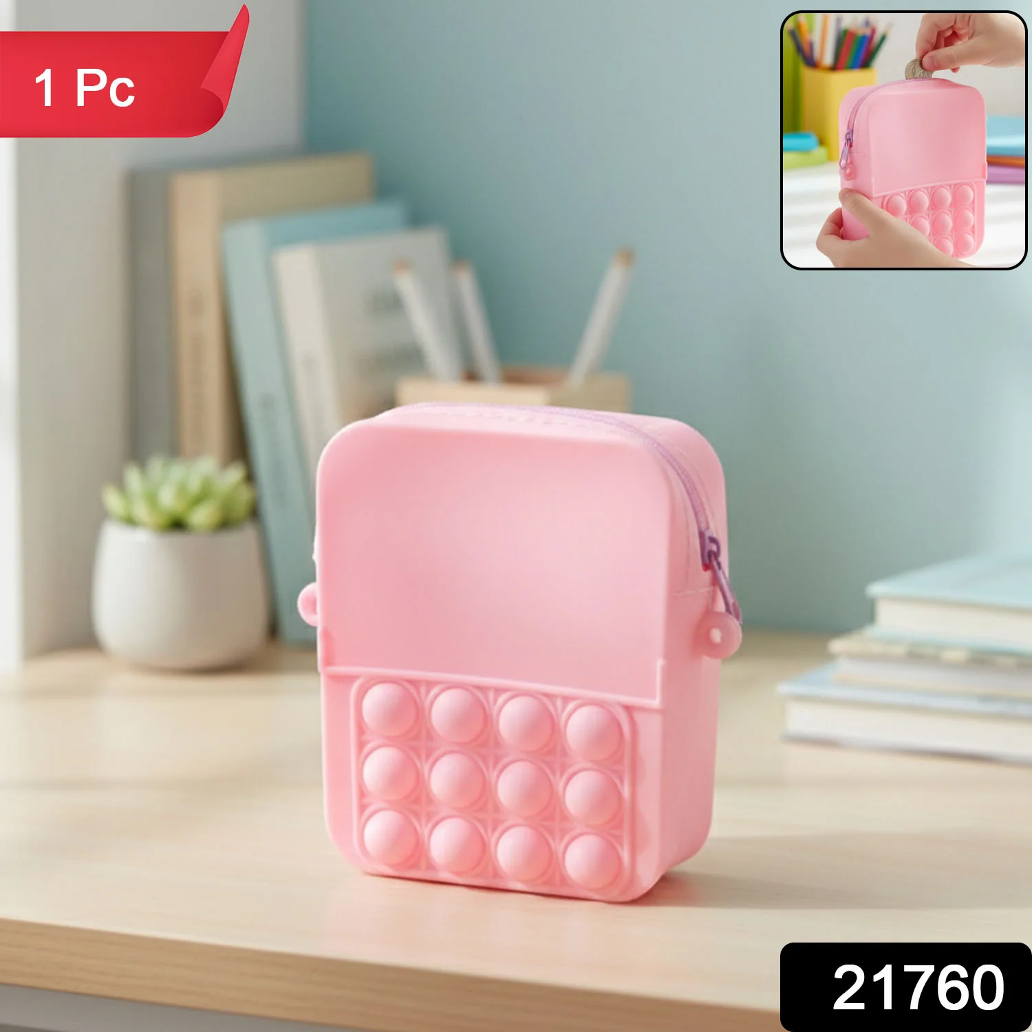 Kids Pop It Fidget Shoulder Bag (1 Pc) - Image 2