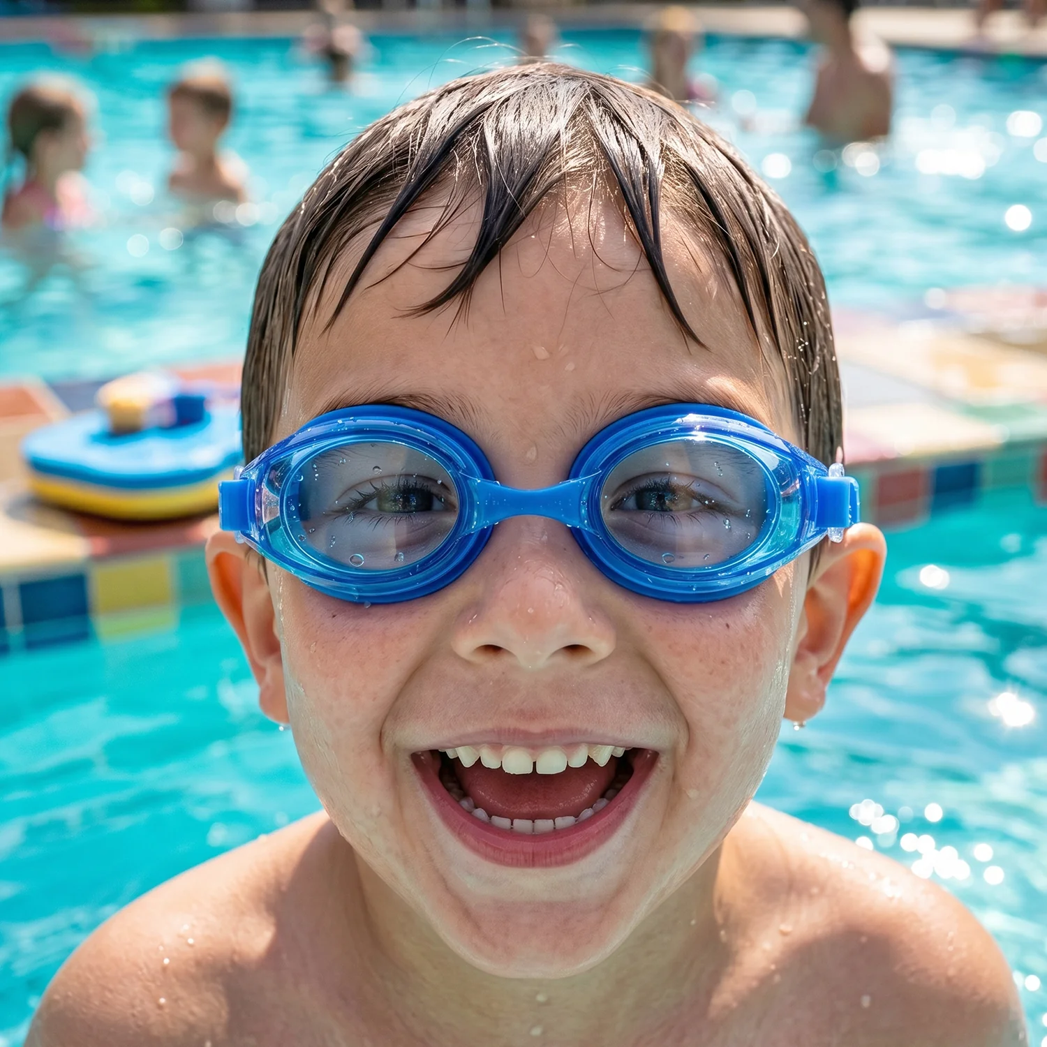 Kids Premium Swimming Goggles with Crystal Clear Lens and Secure Fit – 1 Pc - Image 7