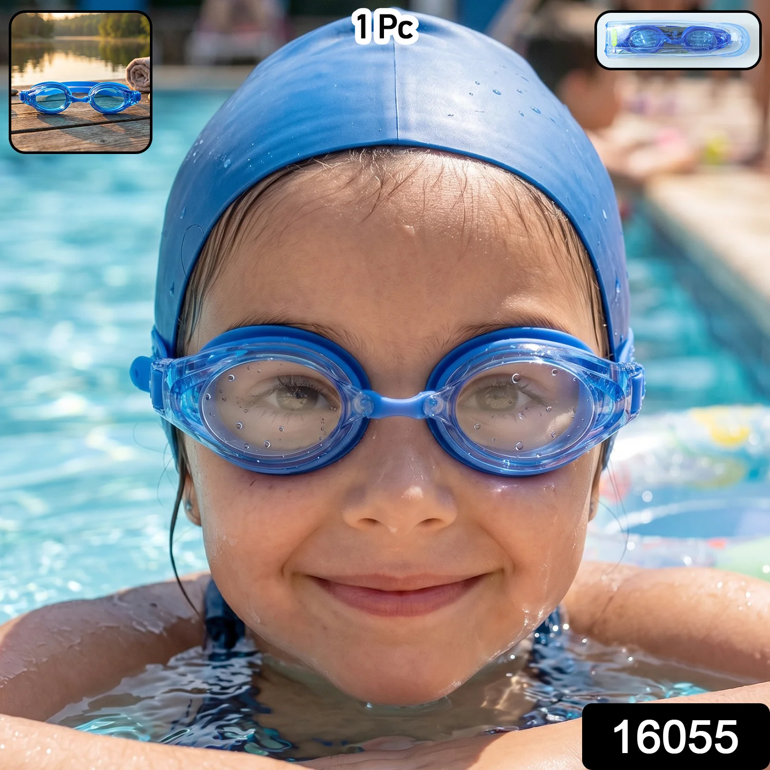 Kids Professional Style Swimming Goggles with Anti-Fog – 1 Pc - Image 2