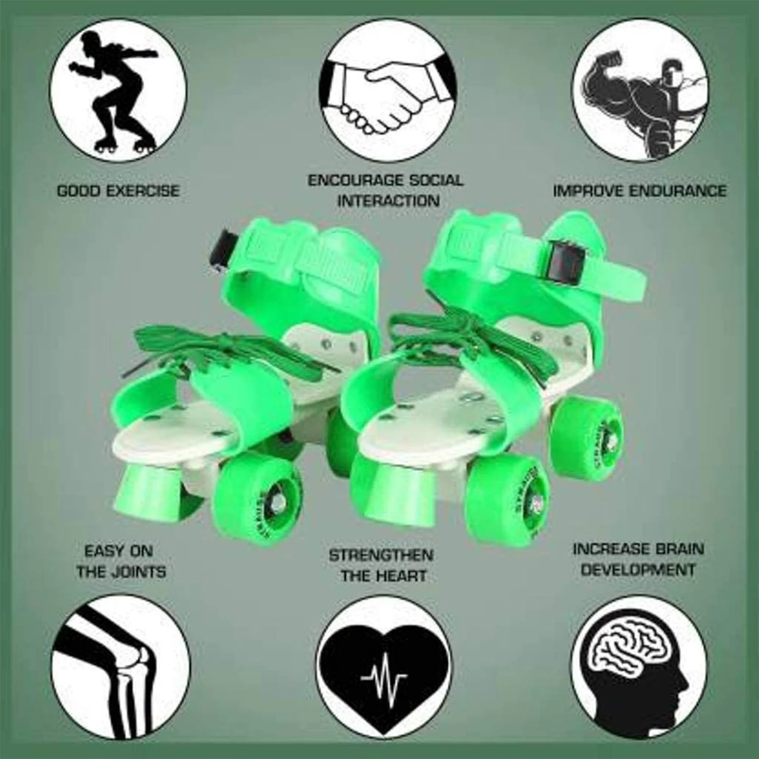 Kids Roller Skates – Adjustable & Comfortable Skating Shoes (Pair of 1) - Image 4