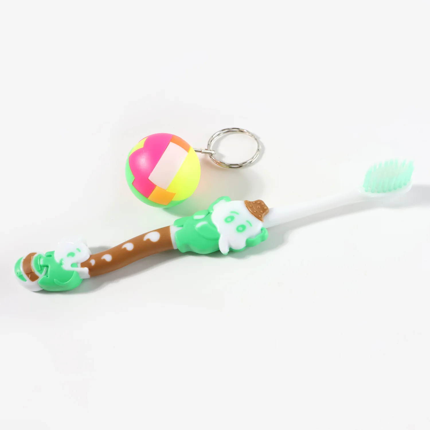 Kids Toothbrush and Ball Keychain Toy Set - Image 5
