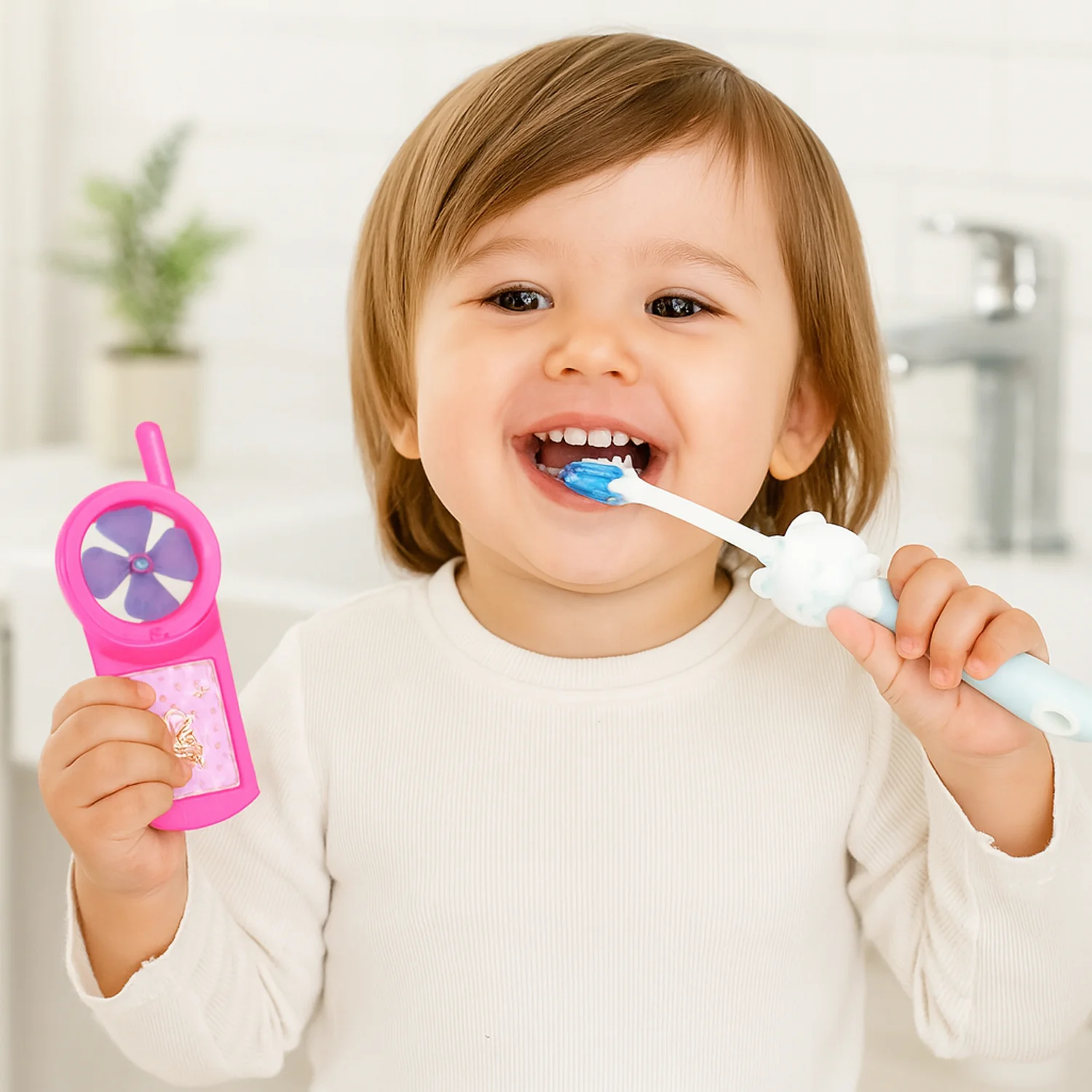 Kids Toothbrush and Fan Toy Set - Image 3