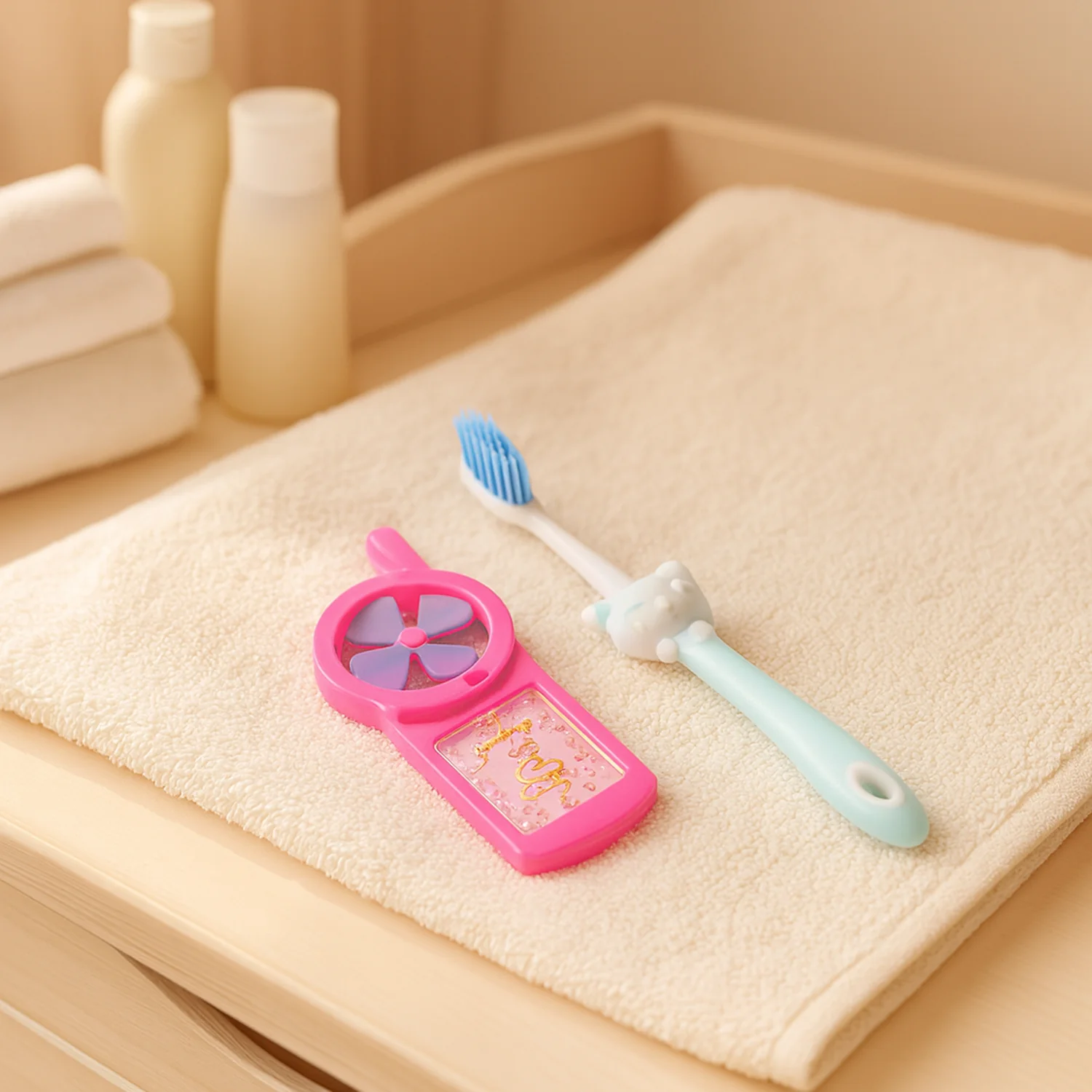 Kids Toothbrush and Fan Toy Set - Image 4