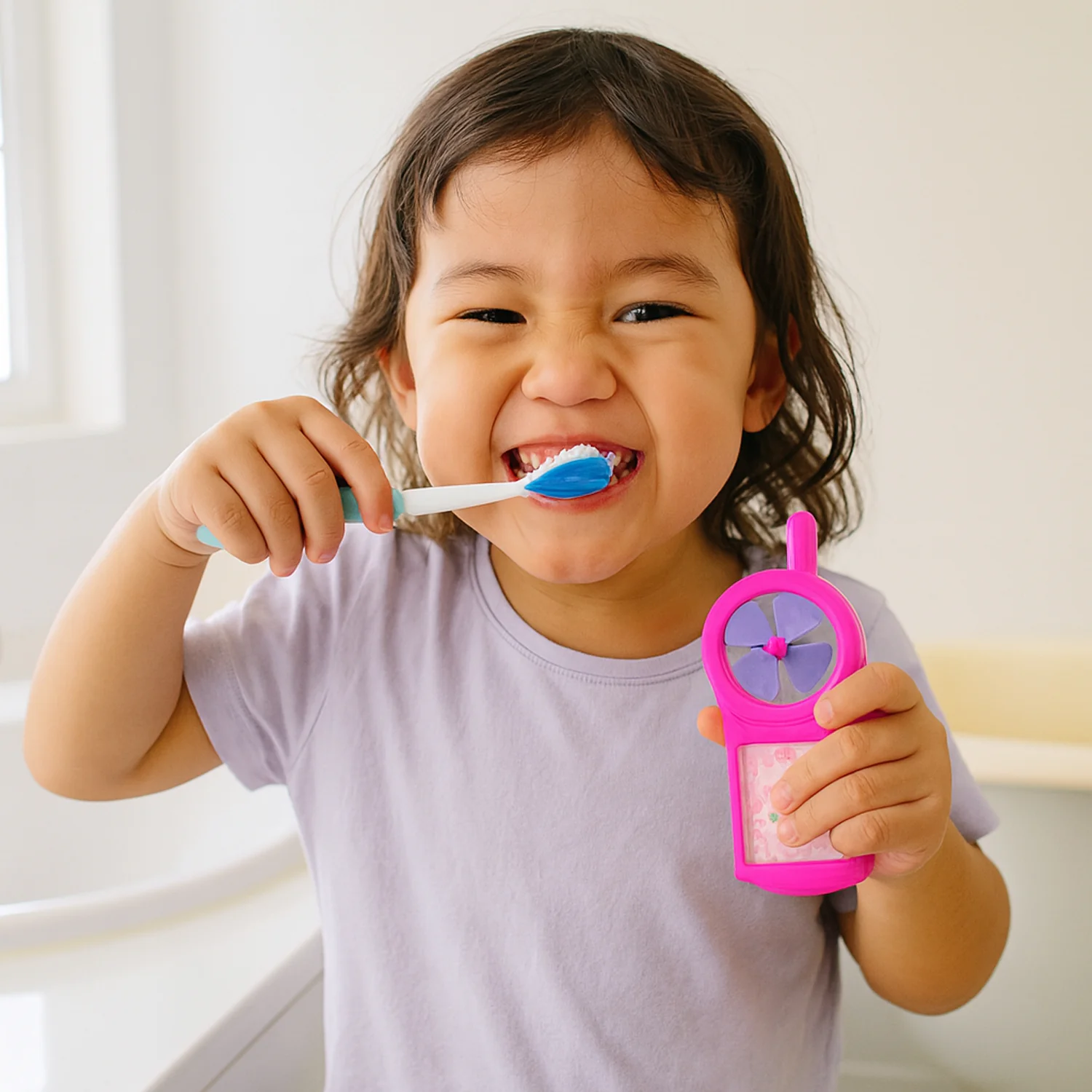 Kids Toothbrush and Fan Toy Set - Image 7