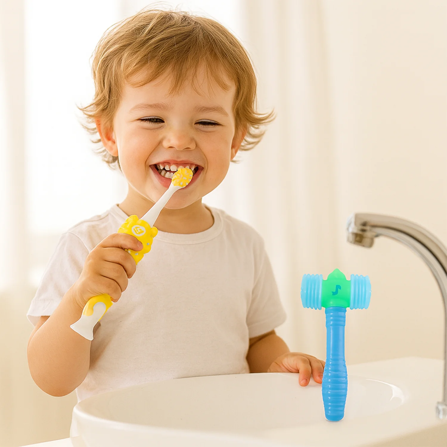 Kids Toothbrush and Hammer Toy Set - Image 6