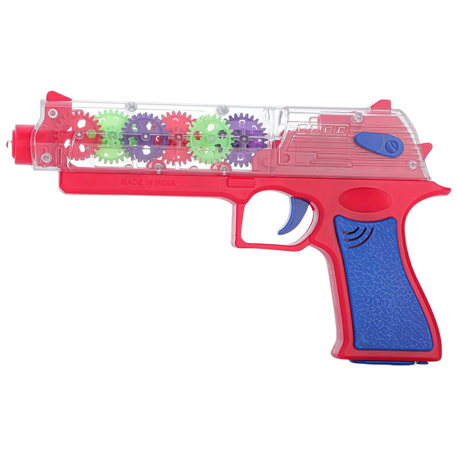 Plastic Gear Simulation Laser Toy Gun – 3D Lights, Music & Rotating (1 Pc, 3+ Years) - Image 5