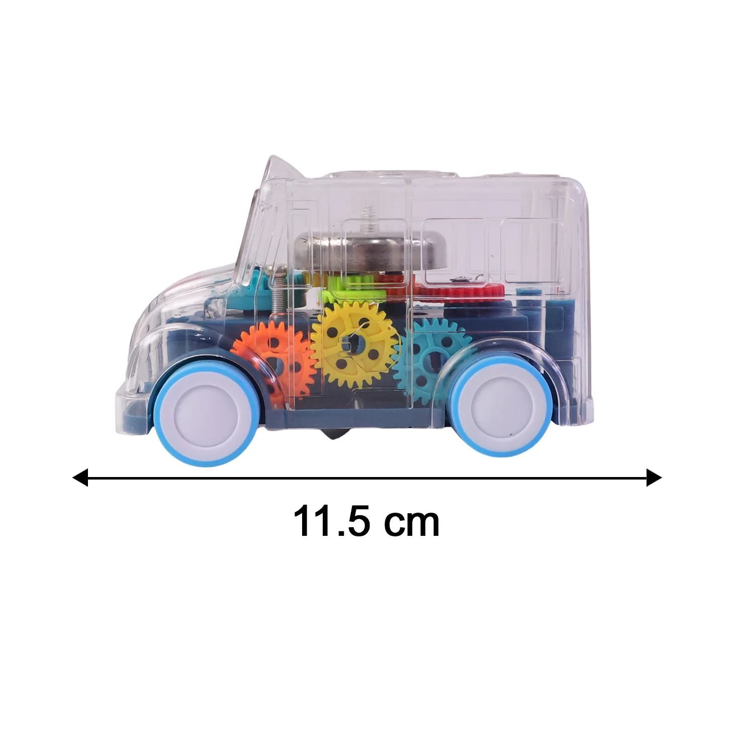 Kids Transparent Musical Light-Up School Bus Toy (1 Pc) - Image 6