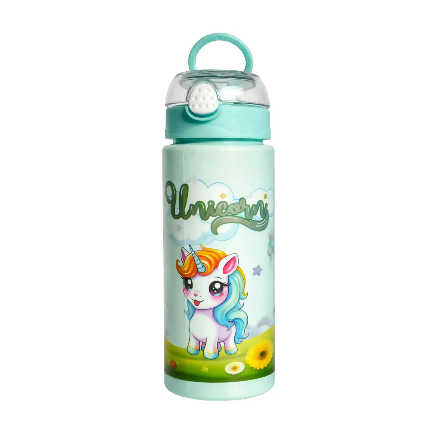Kids unicorn Water Bottle with Straw Leak Proof BPA Free Sipper (900 Ml) - Image 5