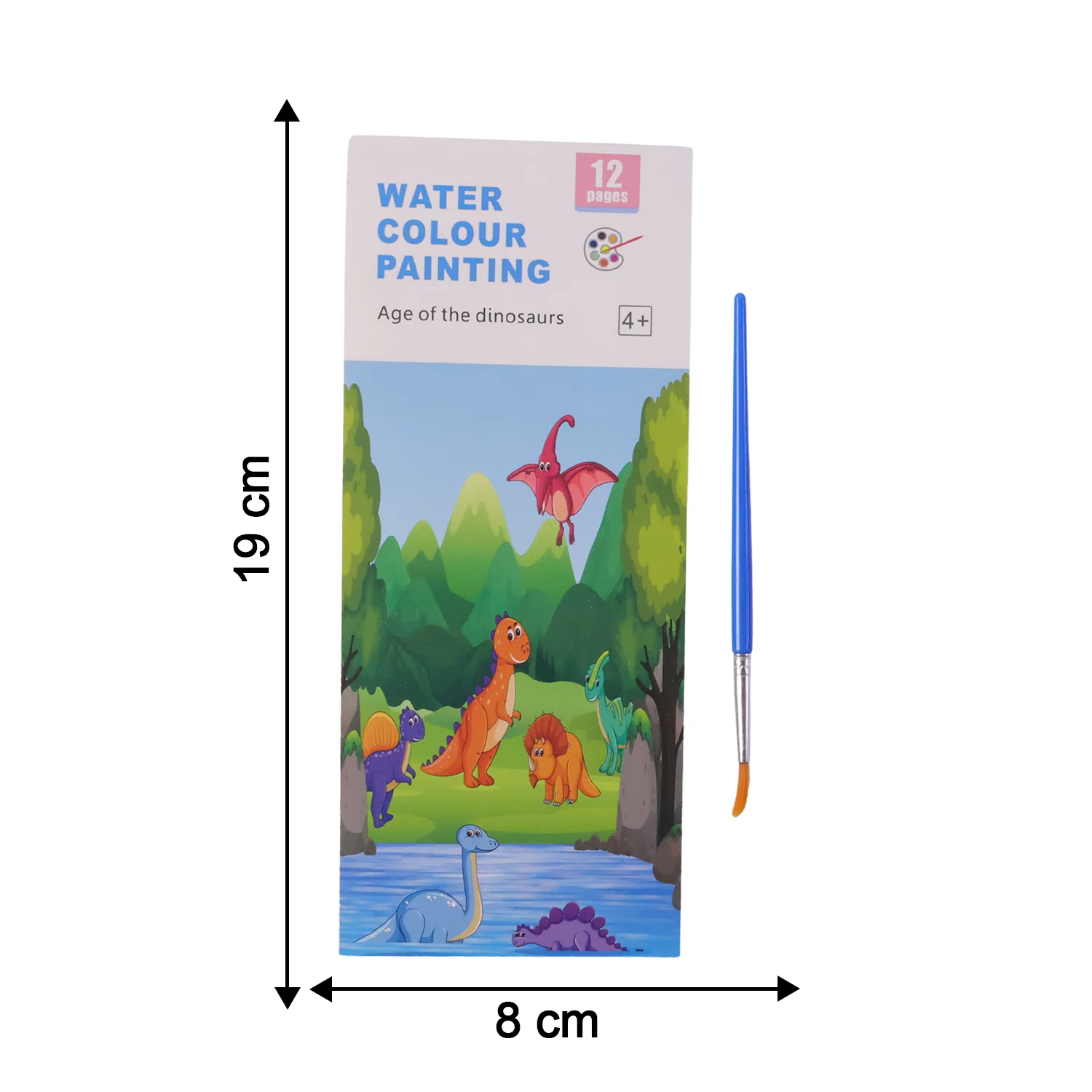 Kids Water Colour Painting Book with Brush (1 Set, 12 Pages) - Image 6