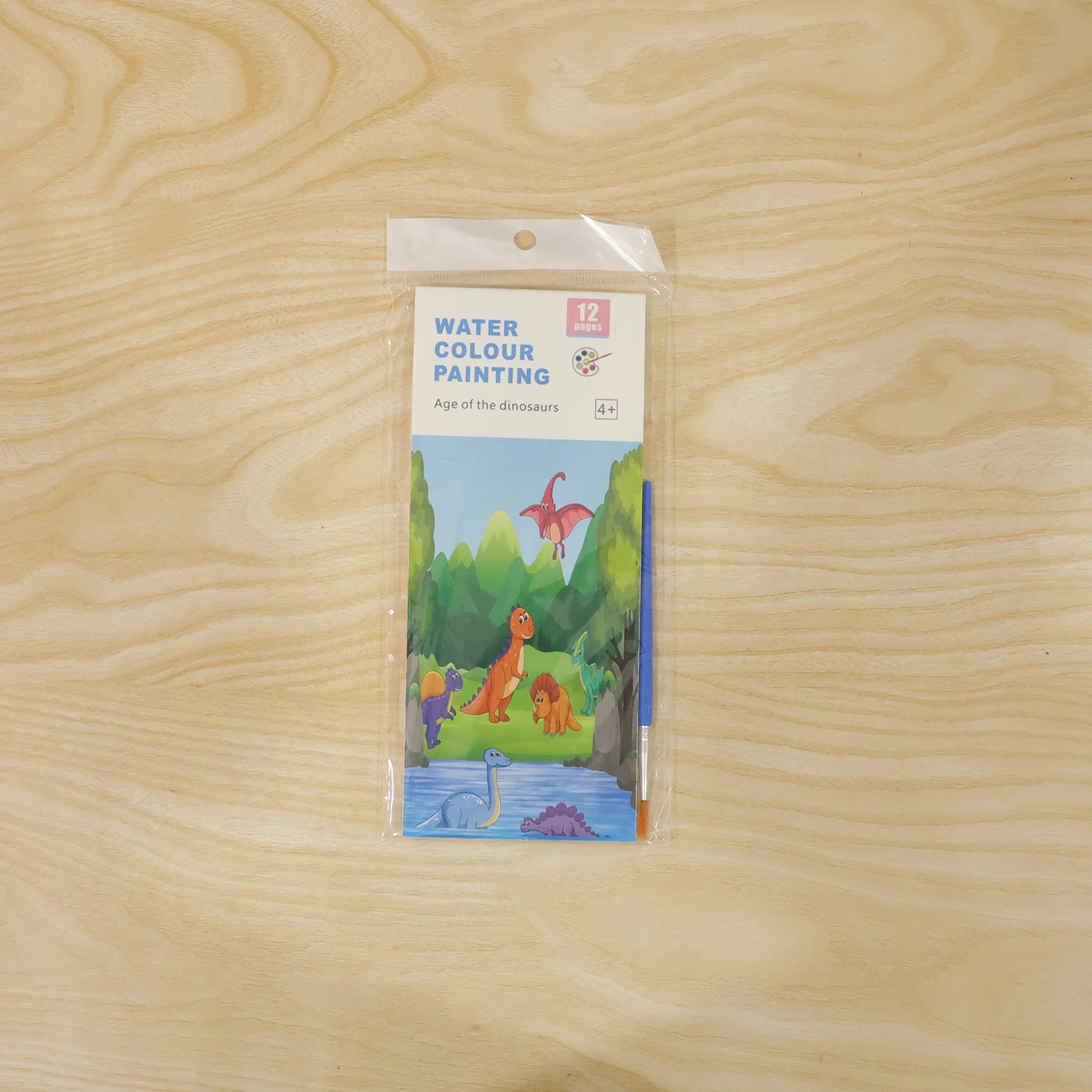 Kids Water Colour Painting Book with Brush (1 Set, 12 Pages) - Image 8
