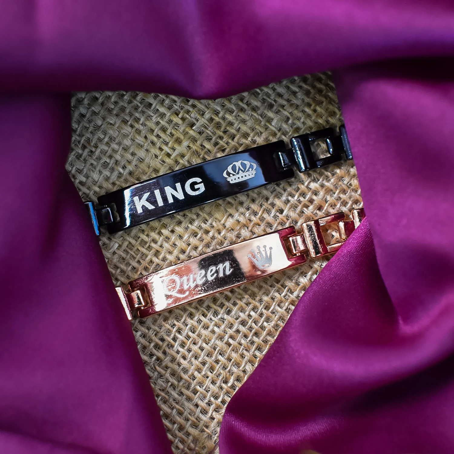King and Queen Bracelet Set - Image 2