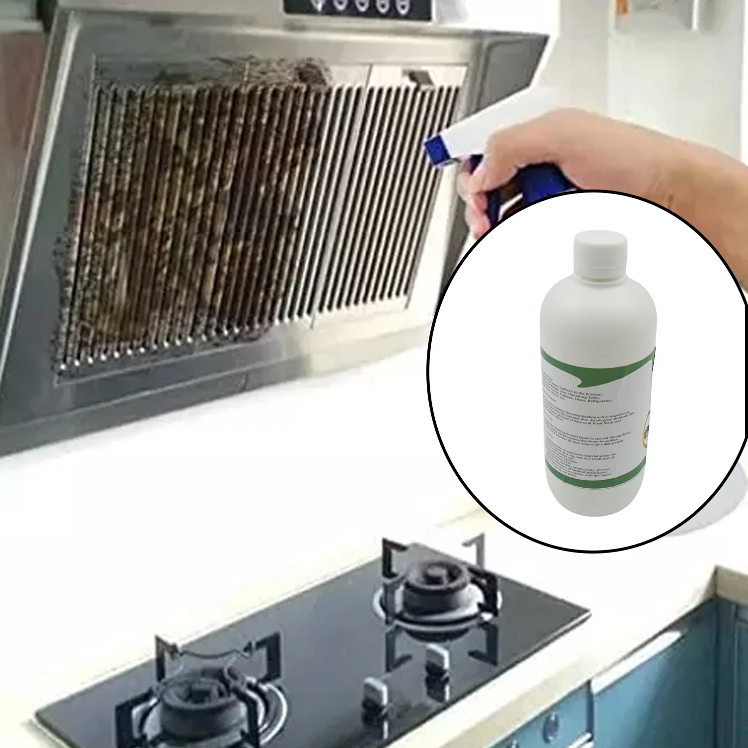 Kitchen Cleaner Spray for Oil & Grease on Stoves (Approx 500ml, Non-toxic) - Image 4