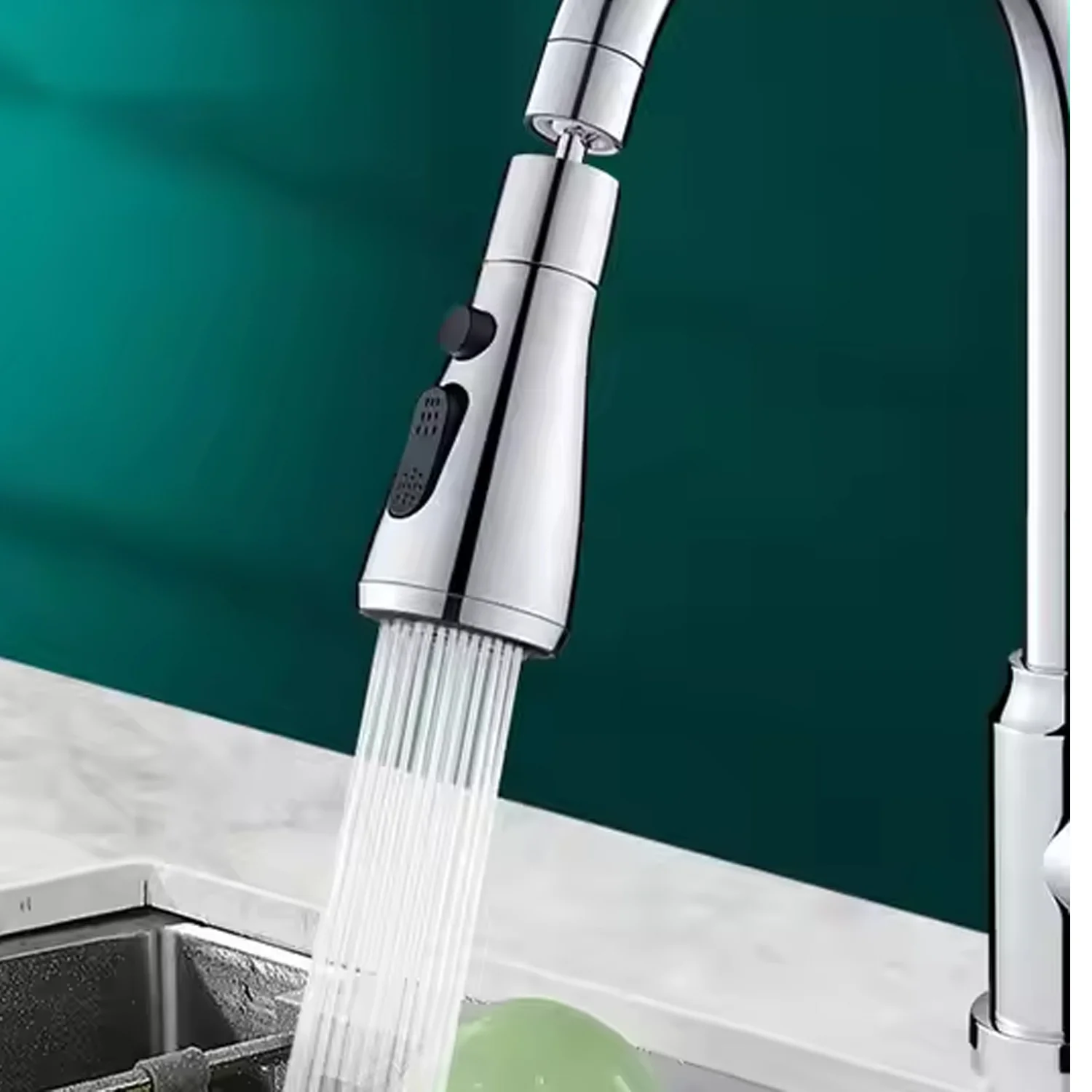 Kitchen Faucet 3-Function Pull Down Sink Sprayer (1 Pc) - Image 6