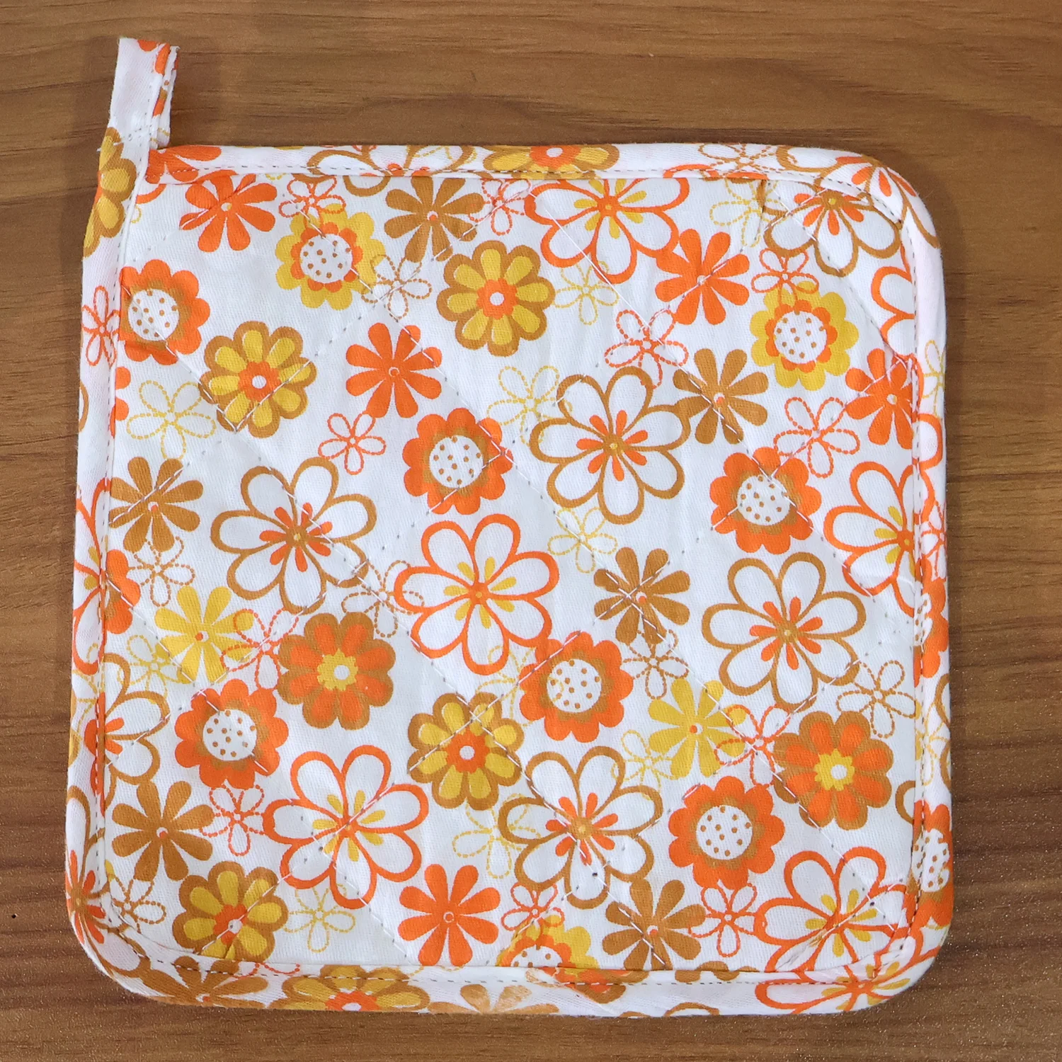 Kitchen Heat Resistant Quilted Pot Holder & Oven Mitt Pad (1 Pc / 16x16 Cm) - Image 12