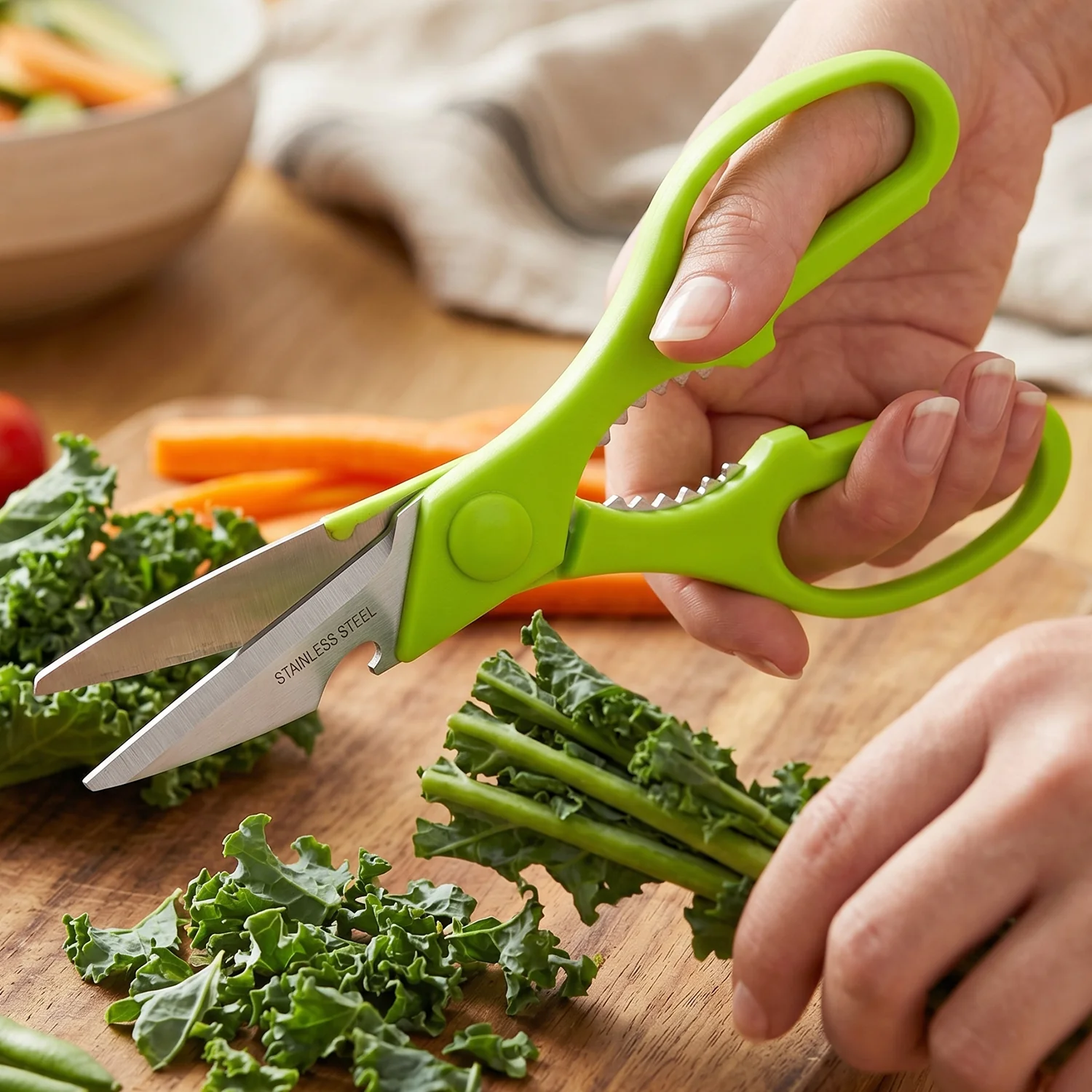 3 Pc Set Kitchen Tool Kit – Wine Bottle Opener, Knife, and Scissors Set - Image 3