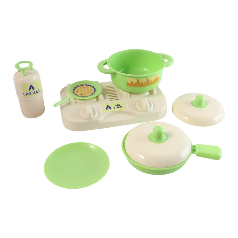Kitchen Play Set for Kids | Includes Cookware, LPG Gas & Accessories | Fun Educational Toy - Image 5