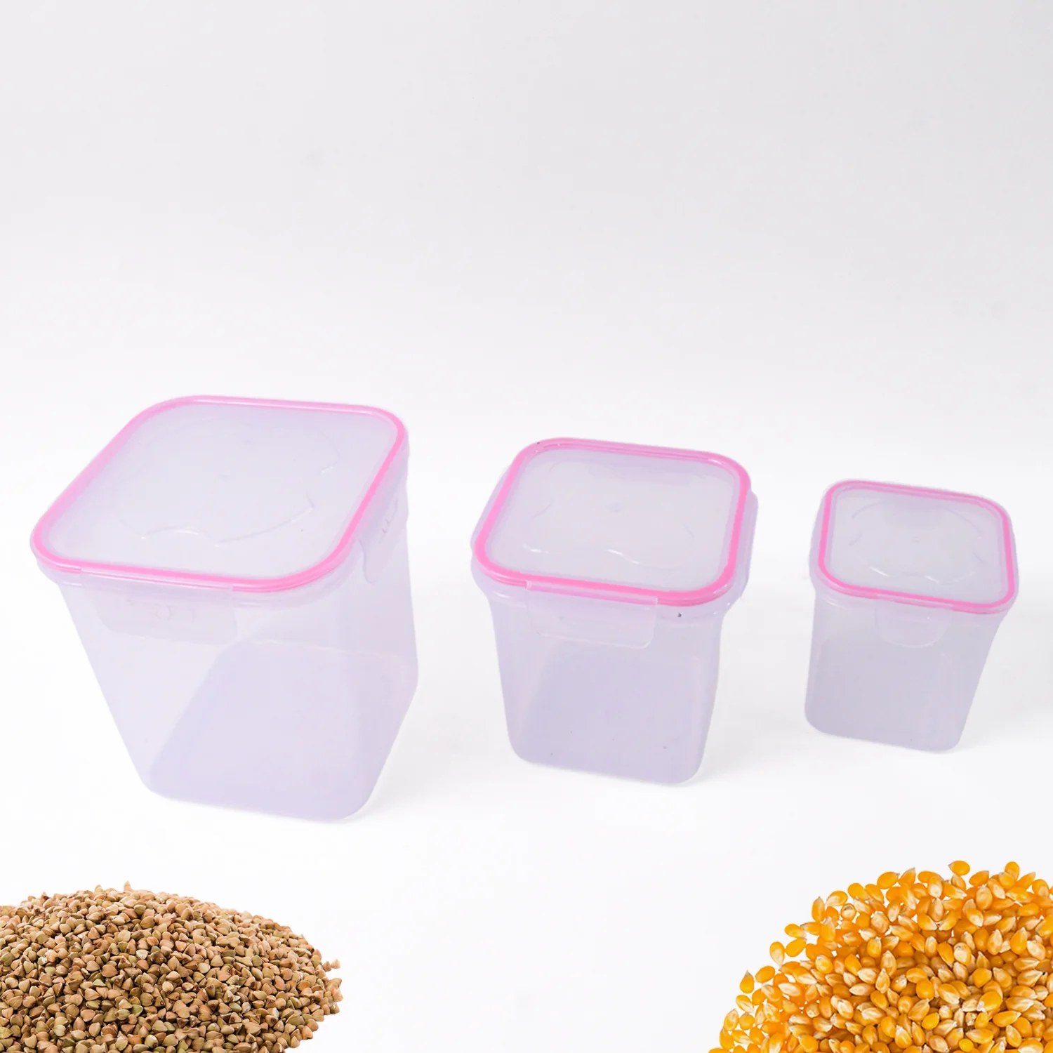 Kitchen Storage Container Set Of 3 Pcs (1500, 1000, 500 ML) - Image 7