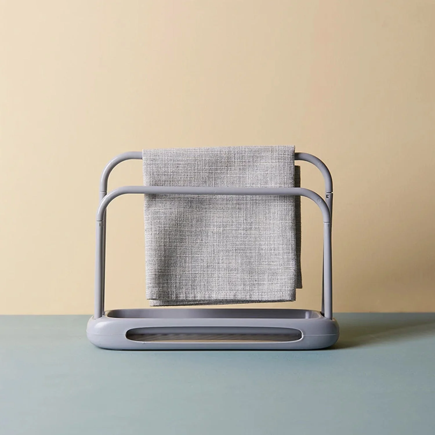 Kitchen Storage Rack for Dish Towels & Cloths (1 Pc, Organizer) - Image 7