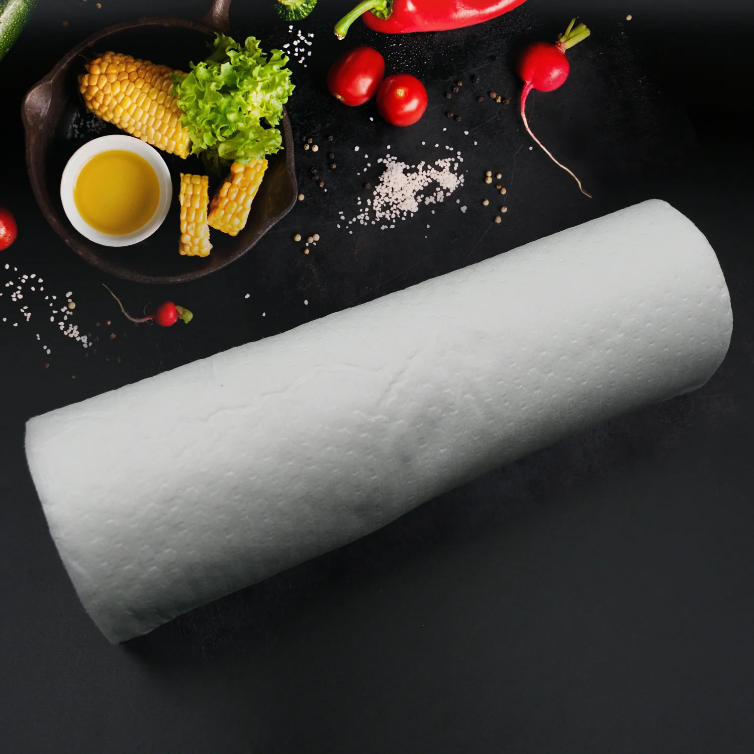Printed Kitchen Tissue Roll for Cleaning (30 Sheets, Oil-Absorbing) - Image 4