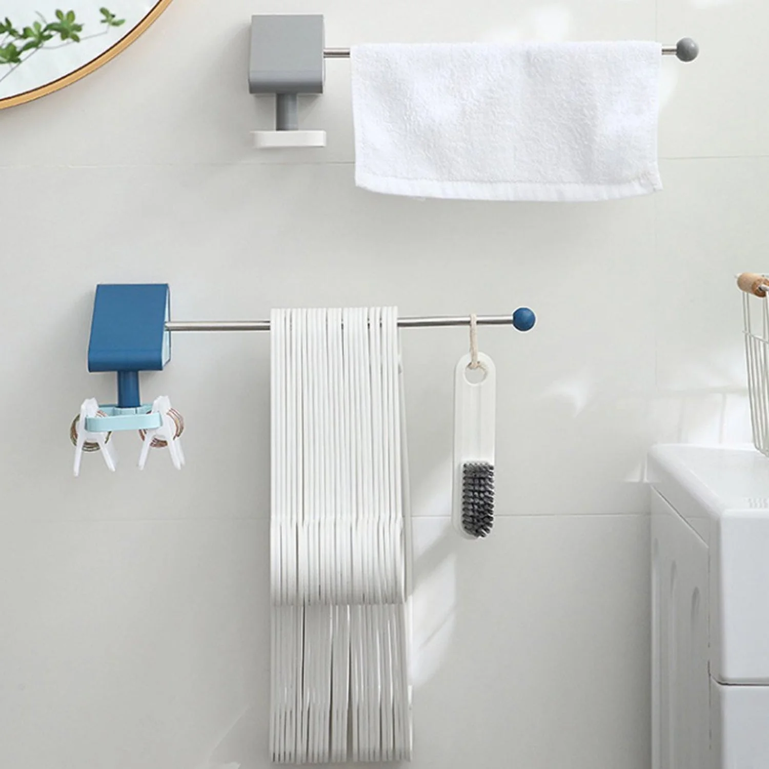 Self-Adhesive Kitchen Utensil Holder Hooks, Hangers & Racks for Convenient Storage - Image 6