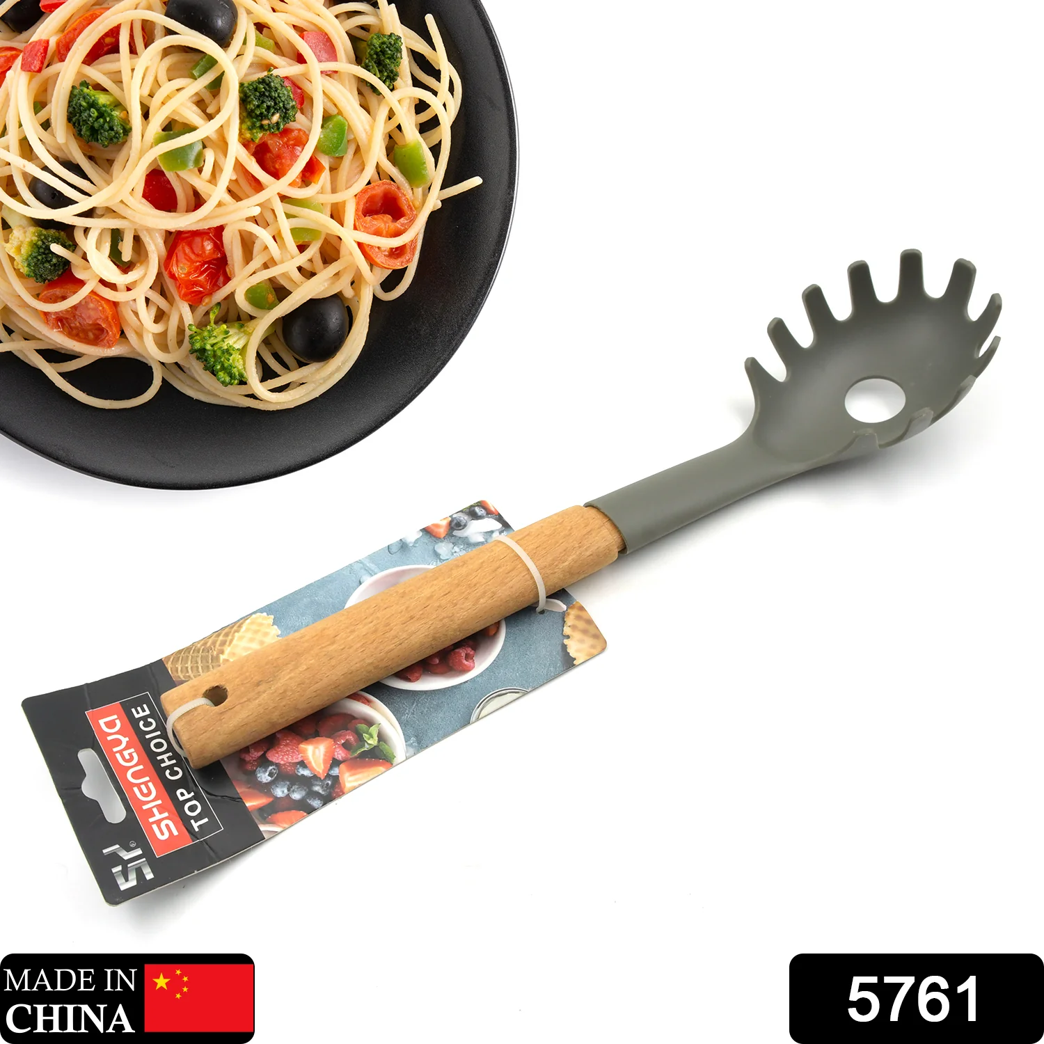 Plastic Kitchen Pasta Fork 1 Pc - Image 2