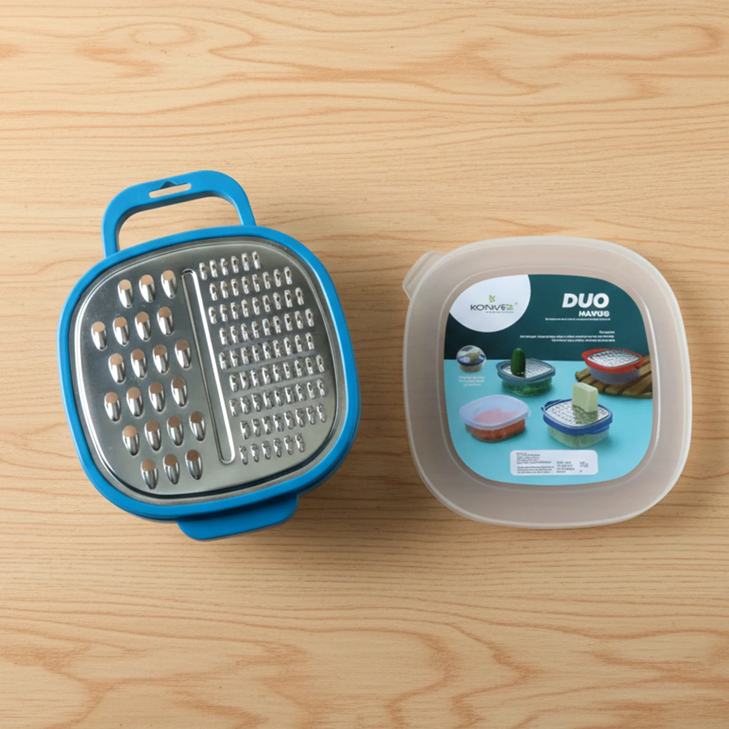 Konvex Duo Grater with Container and Lid (1 Pc) - Image 4