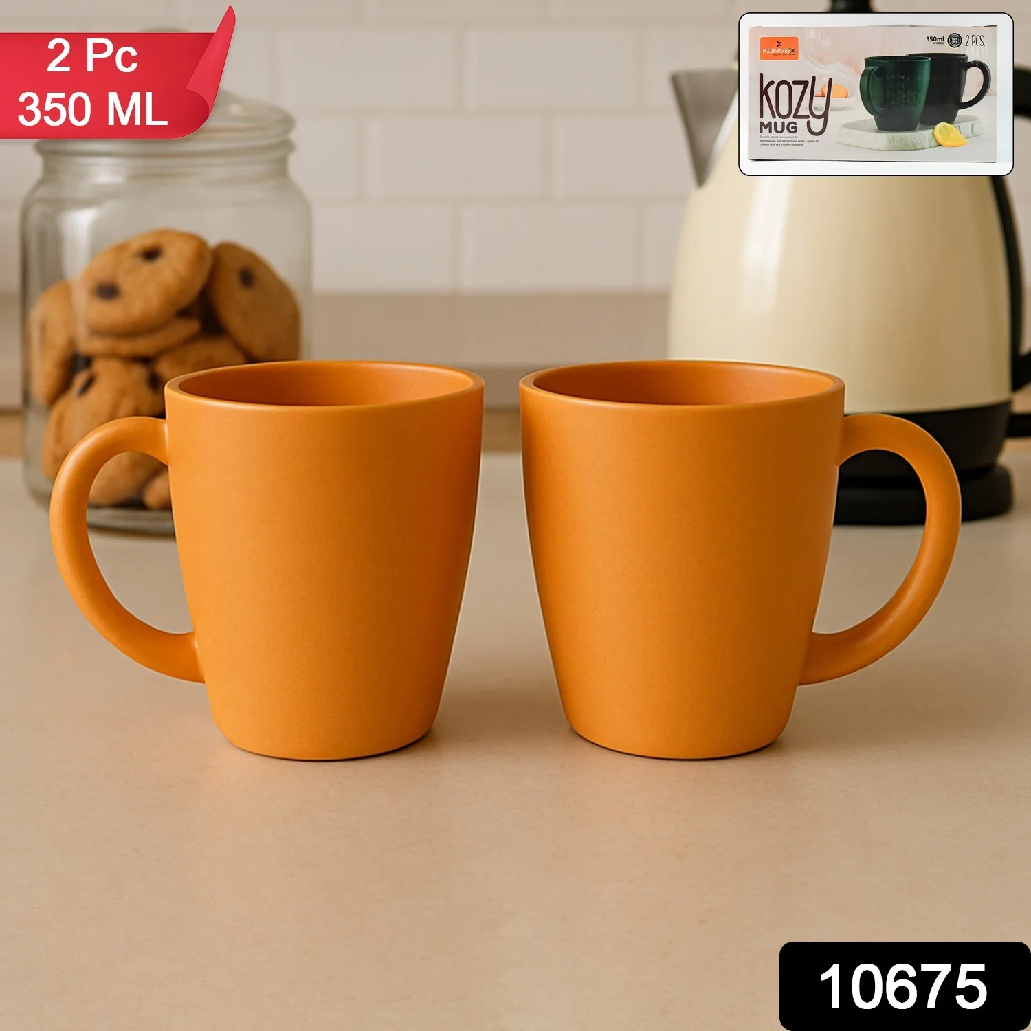 Konvex Premium Coffee and Tea Mugs (2 Pc / 350ML) - Image 2
