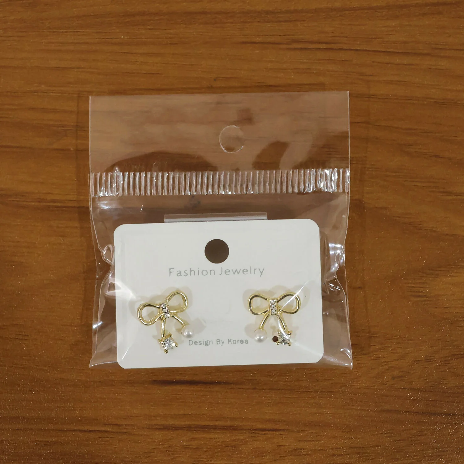 Korean Minimalist Bow-Knot Crystal & Pearl Studs - Image 7