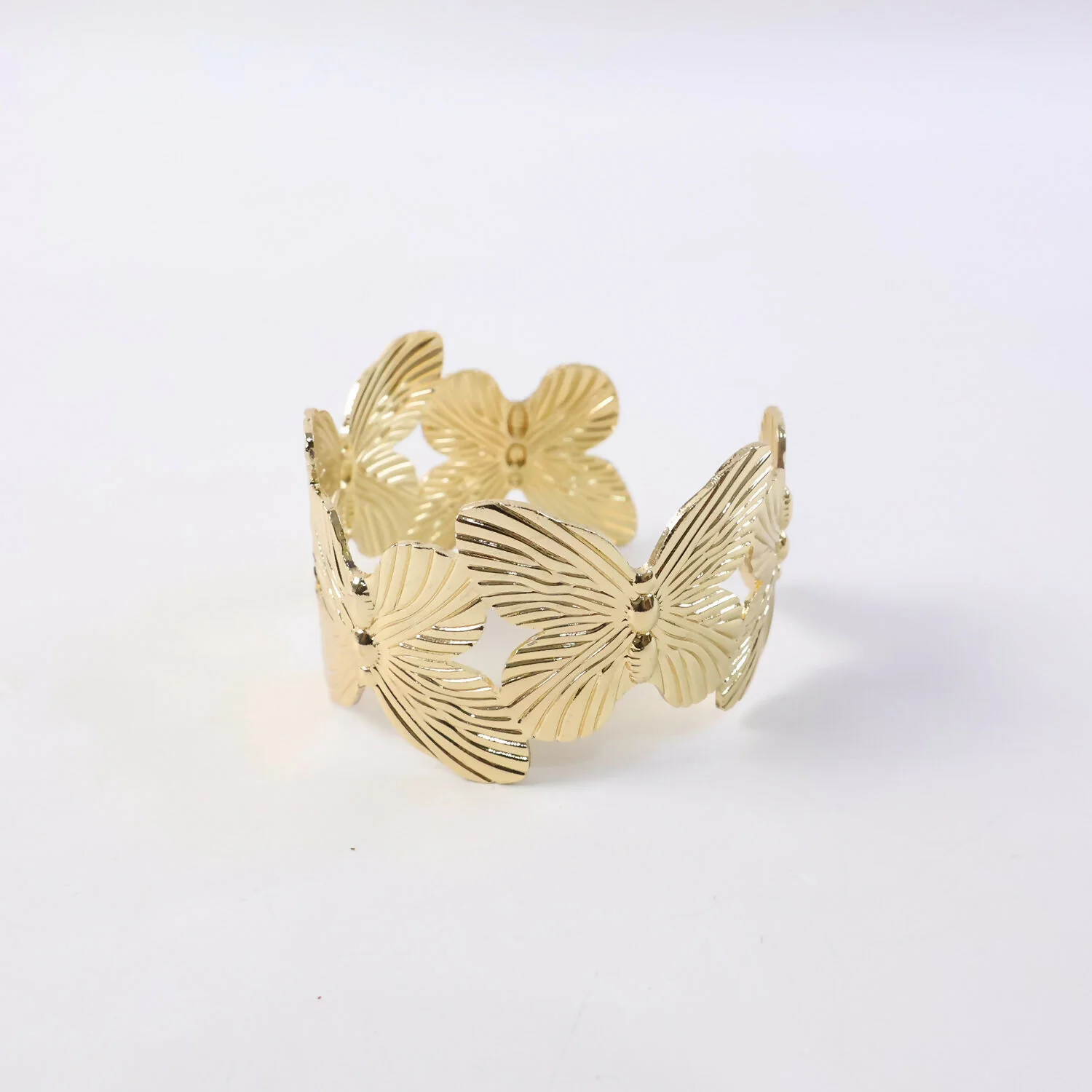 Korean Style Floral Gold Plated Bracelet for Women & Girls - Image 5