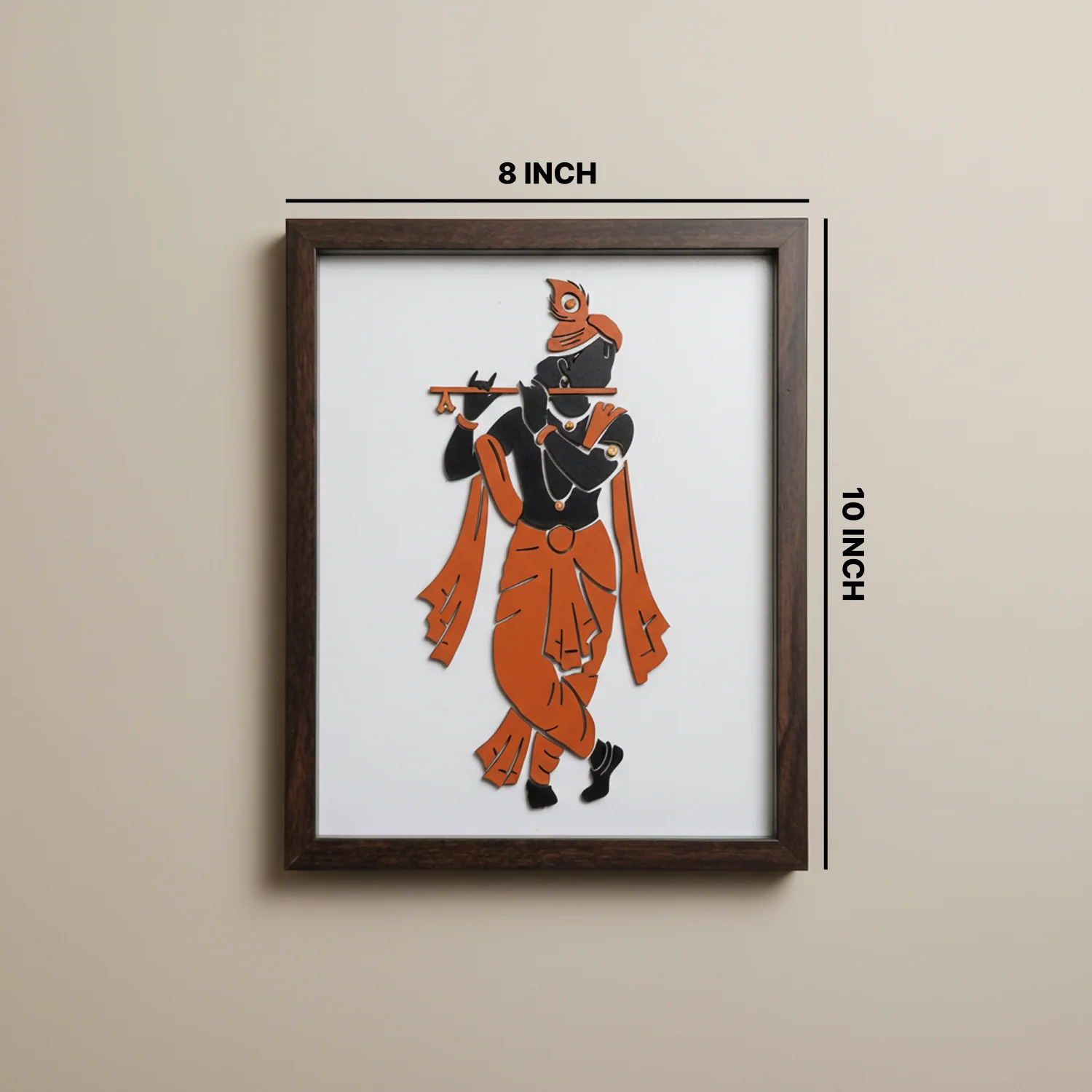 Krishna Wall Art Frame | Premium Minimalist Spiritual Wall Art for Living Room, Bedroom & Meditation Space - Image 6