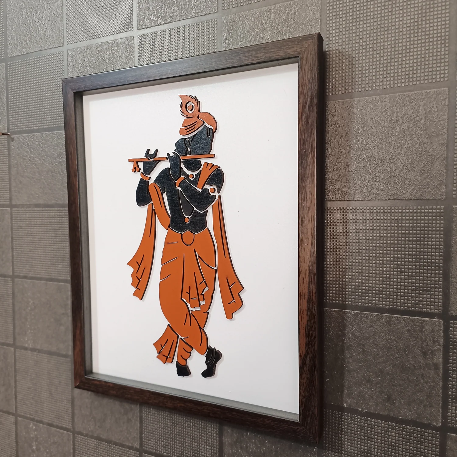 Krishna Wall Art Frame | Premium Minimalist Spiritual Wall Art for Living Room, Bedroom & Meditation Space - Image 7