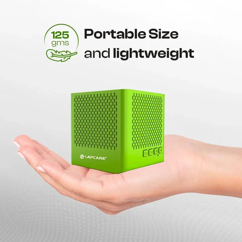 KUBE BLUETOOTH SPEAKER GREEN (6 Months Brand Warranty) - Image 3