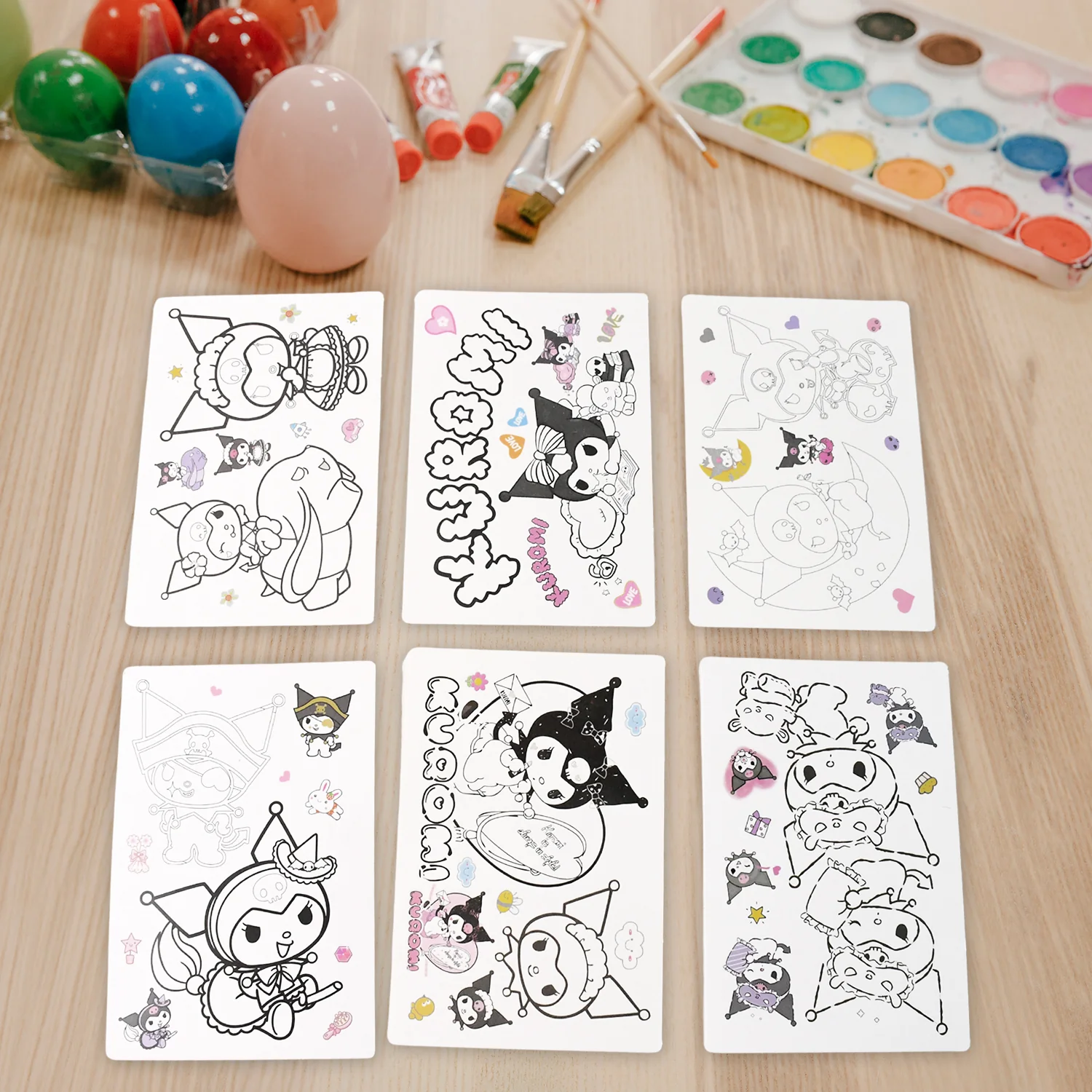Coloring Book for Kids 6 Sheets with 6 Colorful Markers (1 Set) - Image 4