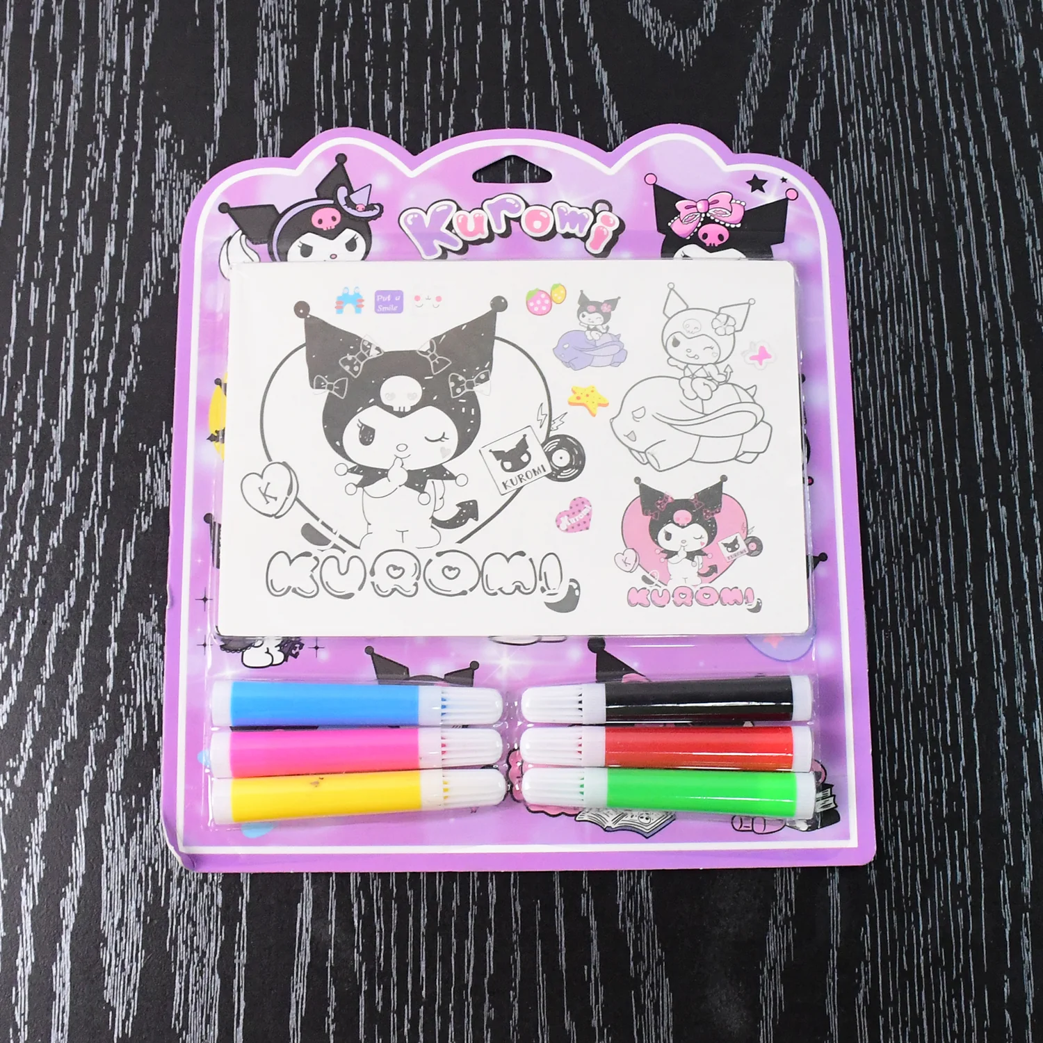 Coloring Book for Kids 6 Sheets with 6 Colorful Markers (1 Set) - Image 7