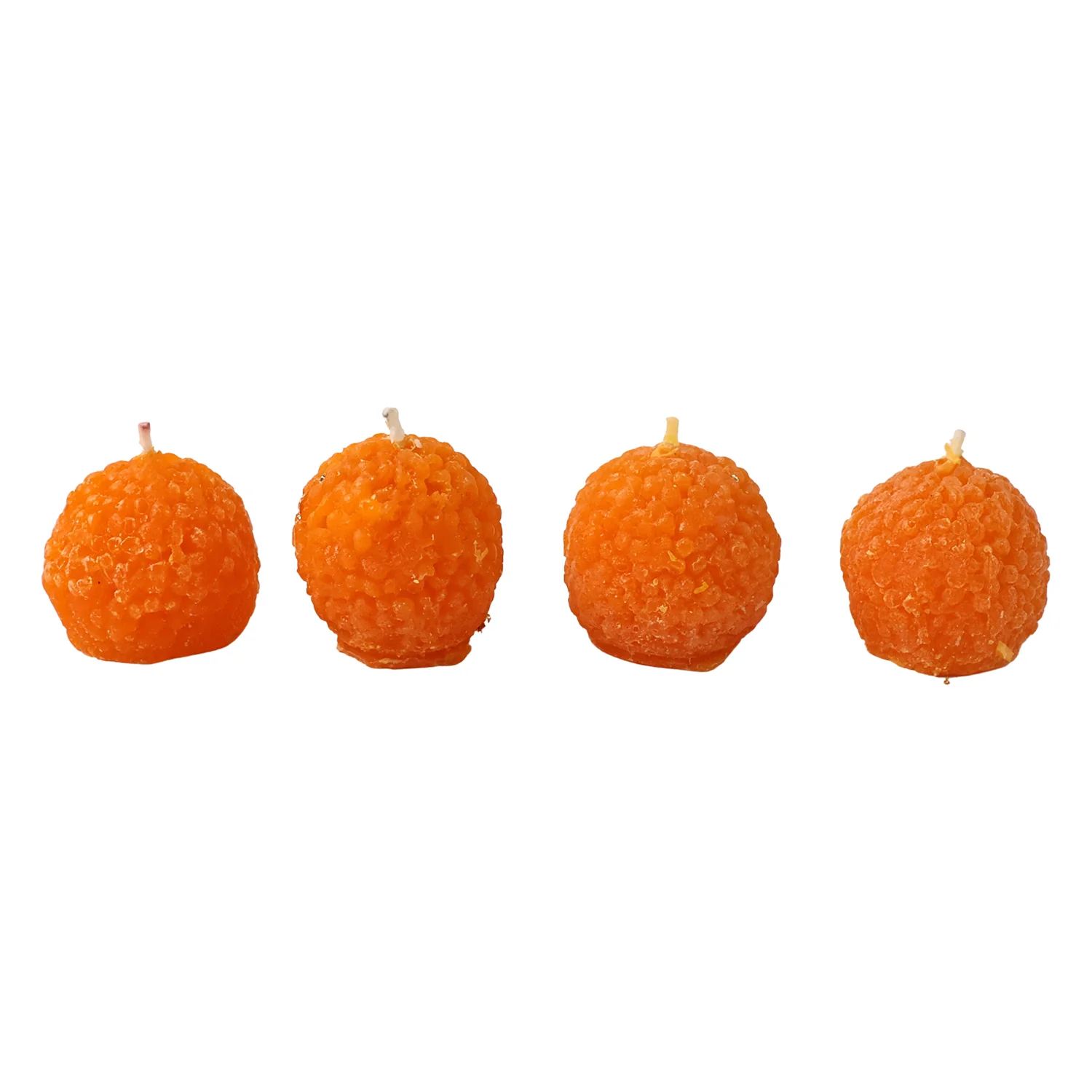 Laddu Shaped Decorative Wax Candles (4 Pc / Set) - Image 5