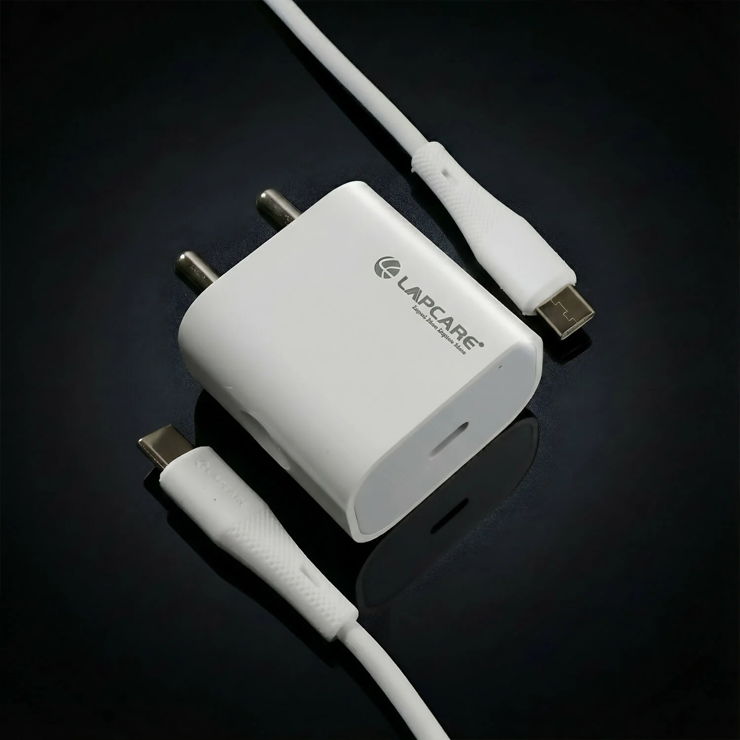 Lapcare 30W USB Type C Fast Charging Adapter with Type C to Type C Cable - Image 2