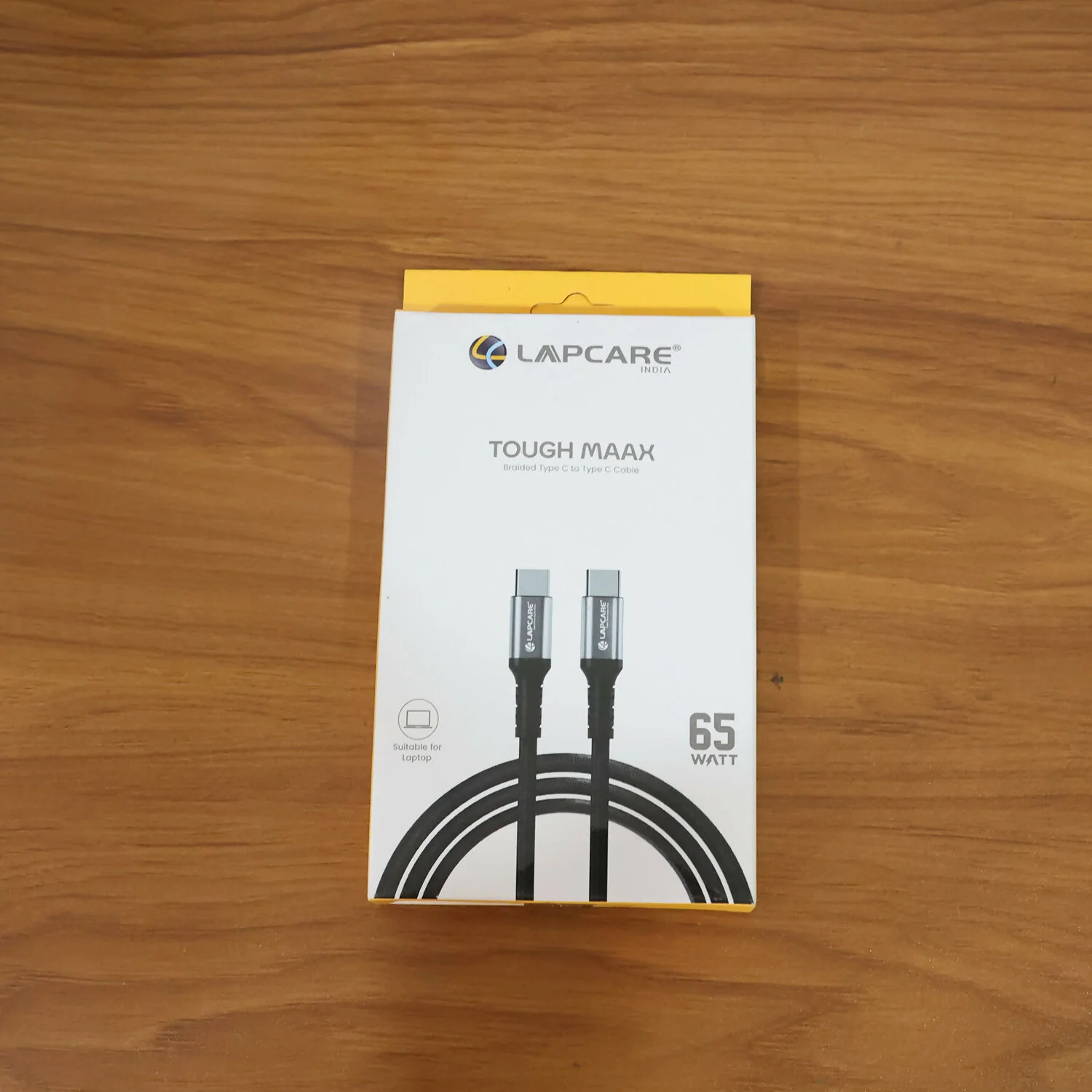 Lapcare Tough Maax USB Type-C to Type-C Braided Charging Cable with 65W Support - Image 6