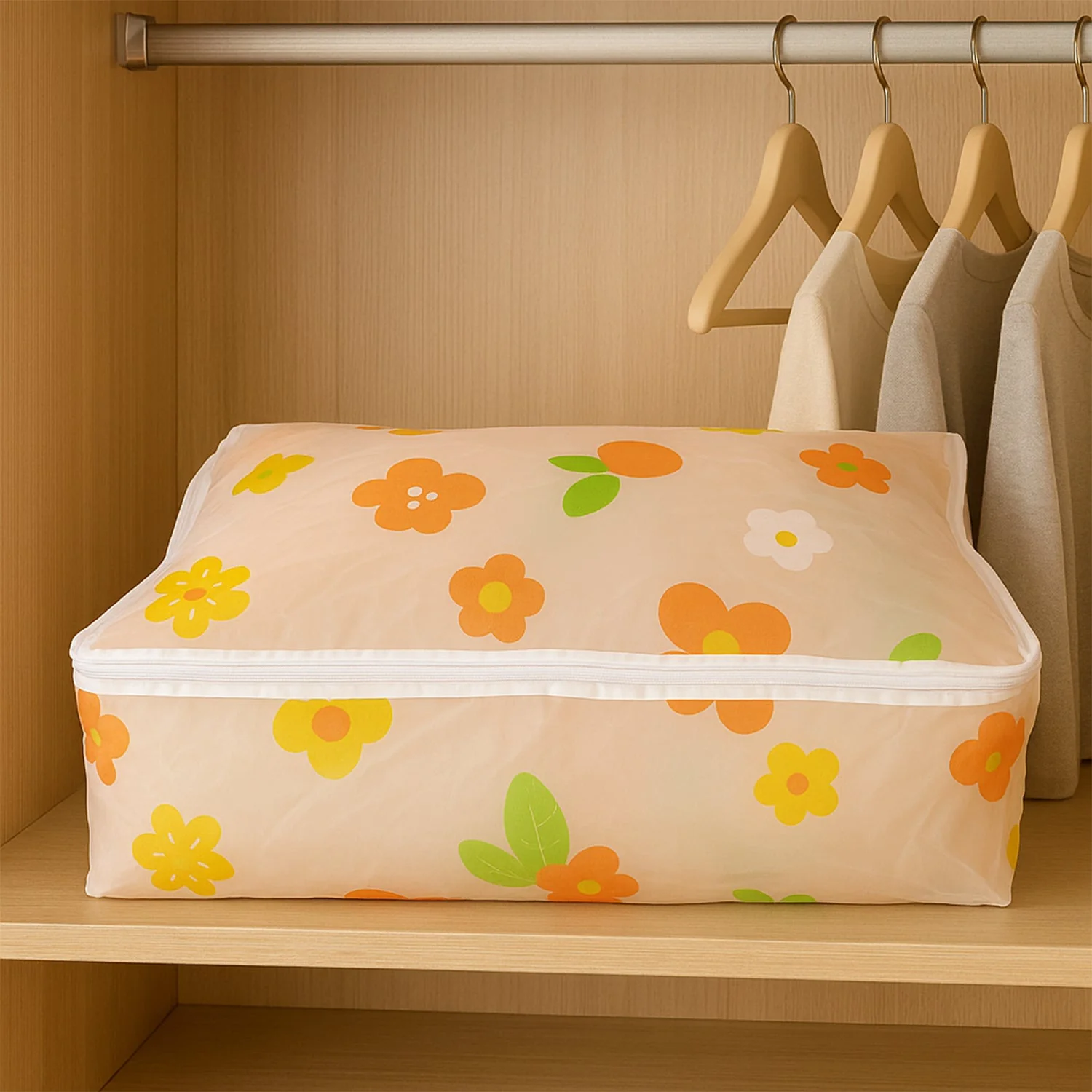 Large Blanket Storage Bag with Zipper – 40x83 cm - Image 3