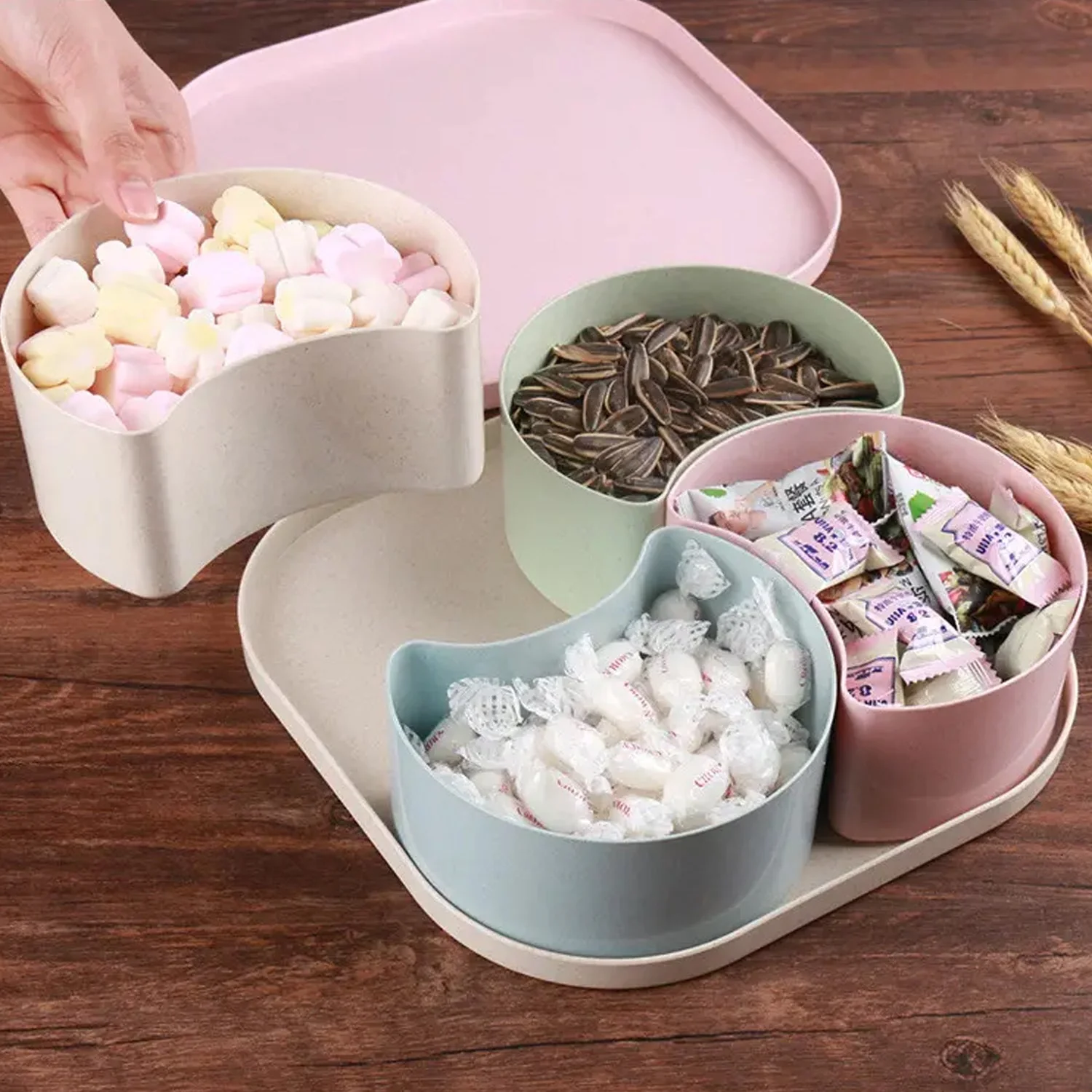 Large Compartment Box | Creative Divided Food Fruit Plate - Image 5