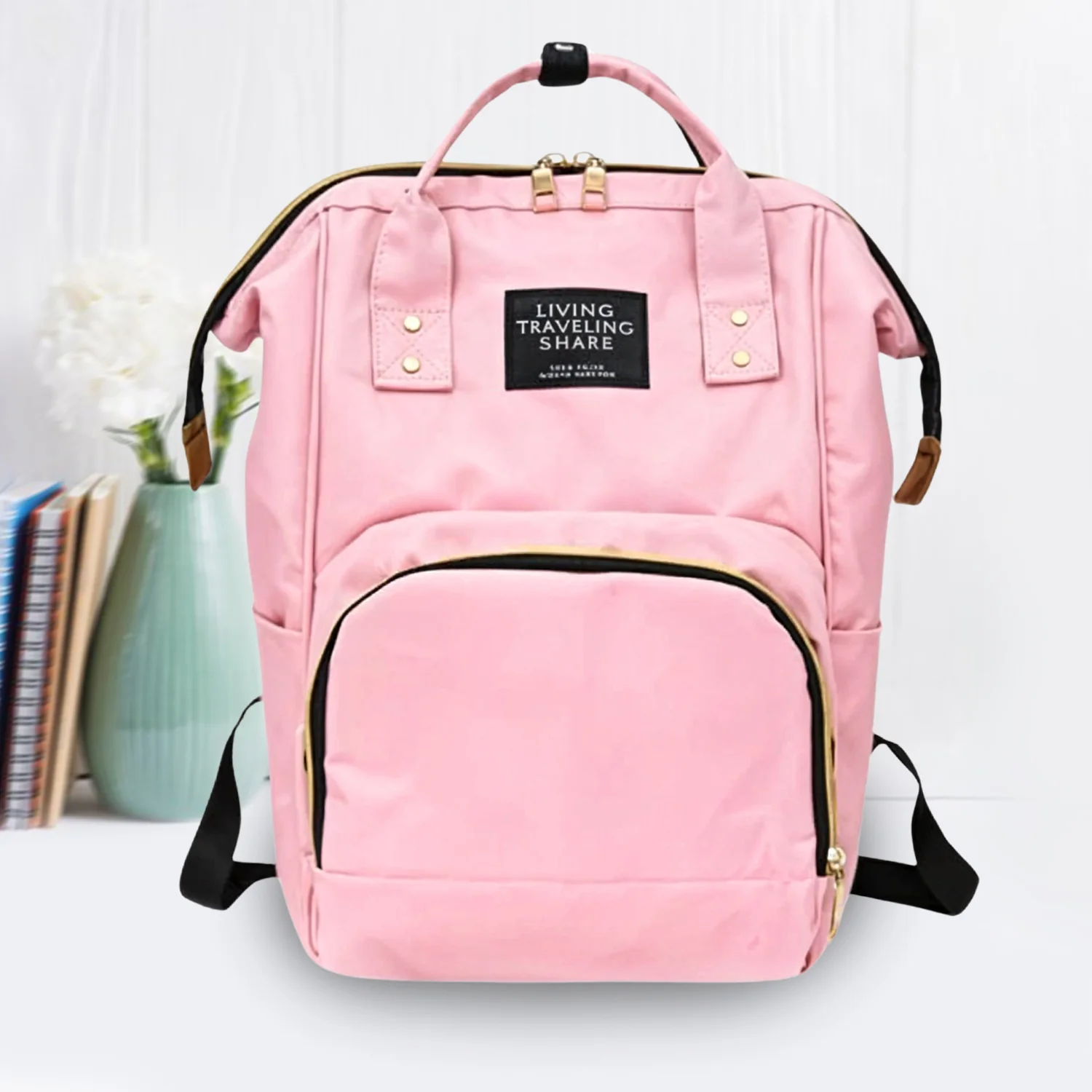 Multipurpose Large Capacity Mom's Backpack Diaper Bag (1 Pc) - Image 7