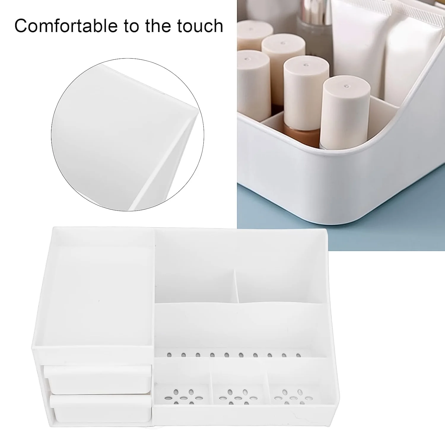 Large Capacity Desktop Cosmetic Storage Box (1 Pc / Mix Color) - Image 6