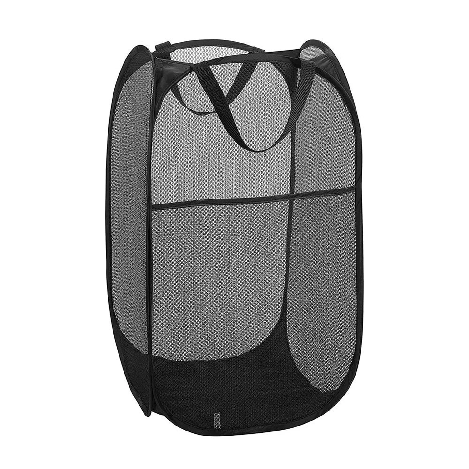 Large Foldable Mesh Laundry Basket Durable Clothes Hamper (1 Pc, 36x36x60cm) - Image 4