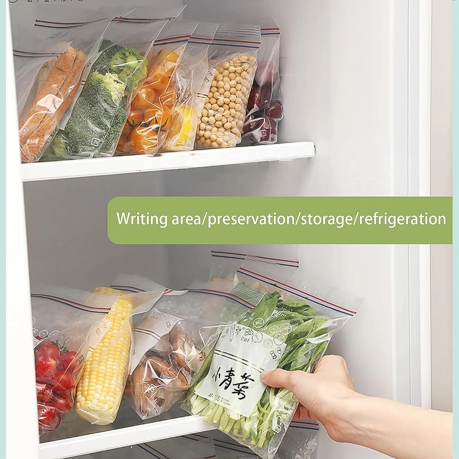Large Food Seal Bag | Transparent Fresh Food Bags (10 Pcs Set) - Image 5